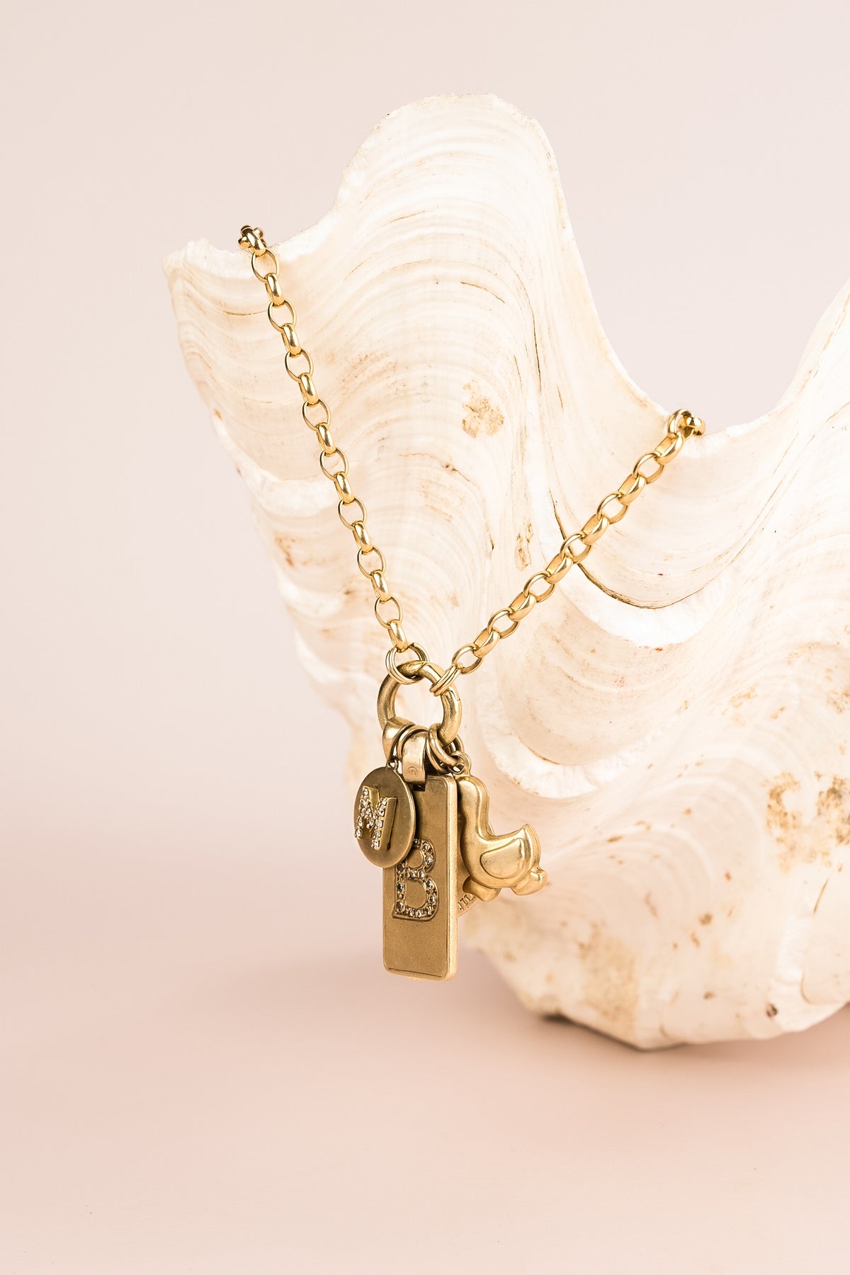 9ct Yellow 69.5cm Belcher Link Necklace with Hinged Gate Clasp