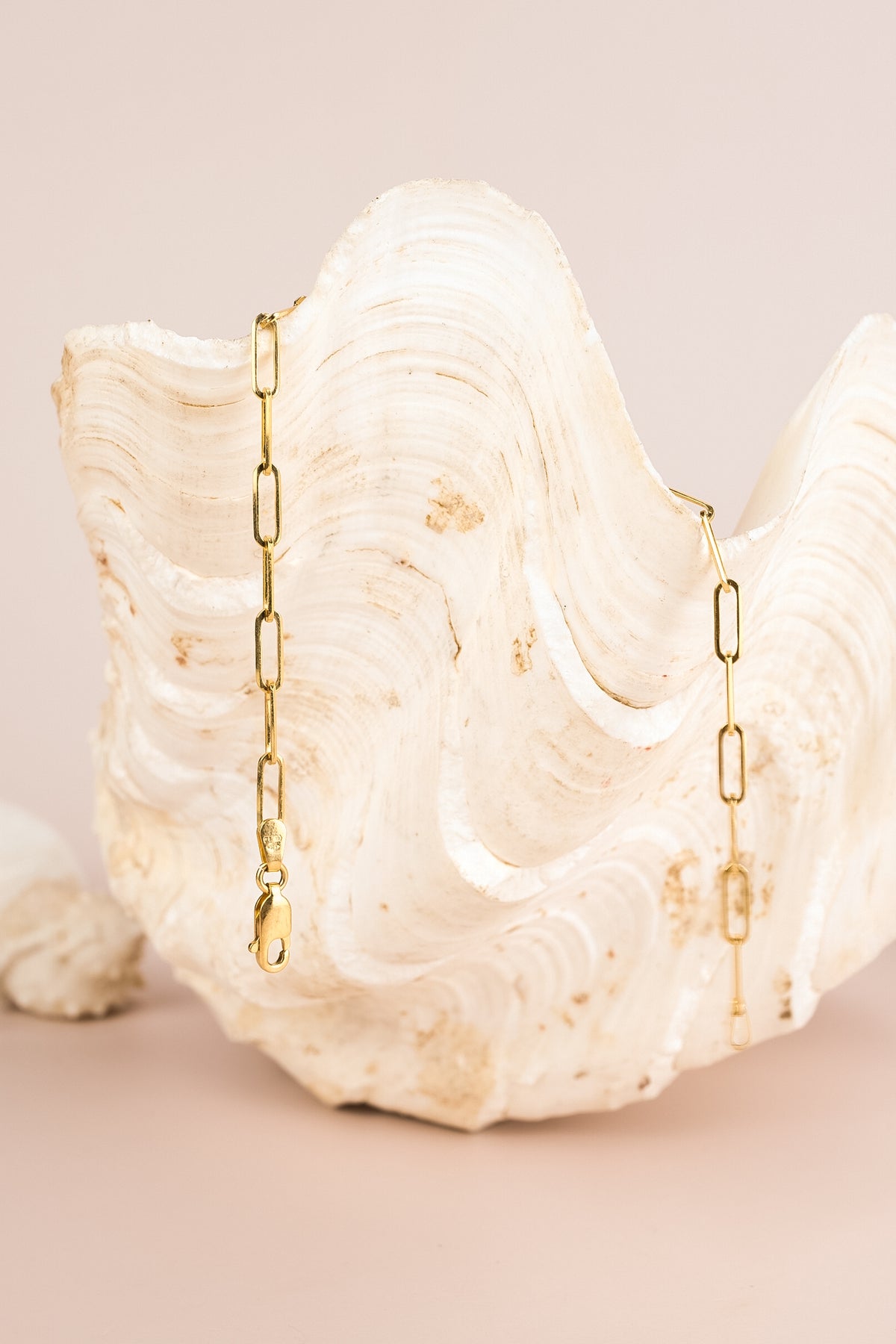 9ct Yellow Gold Paperclip Bracelet