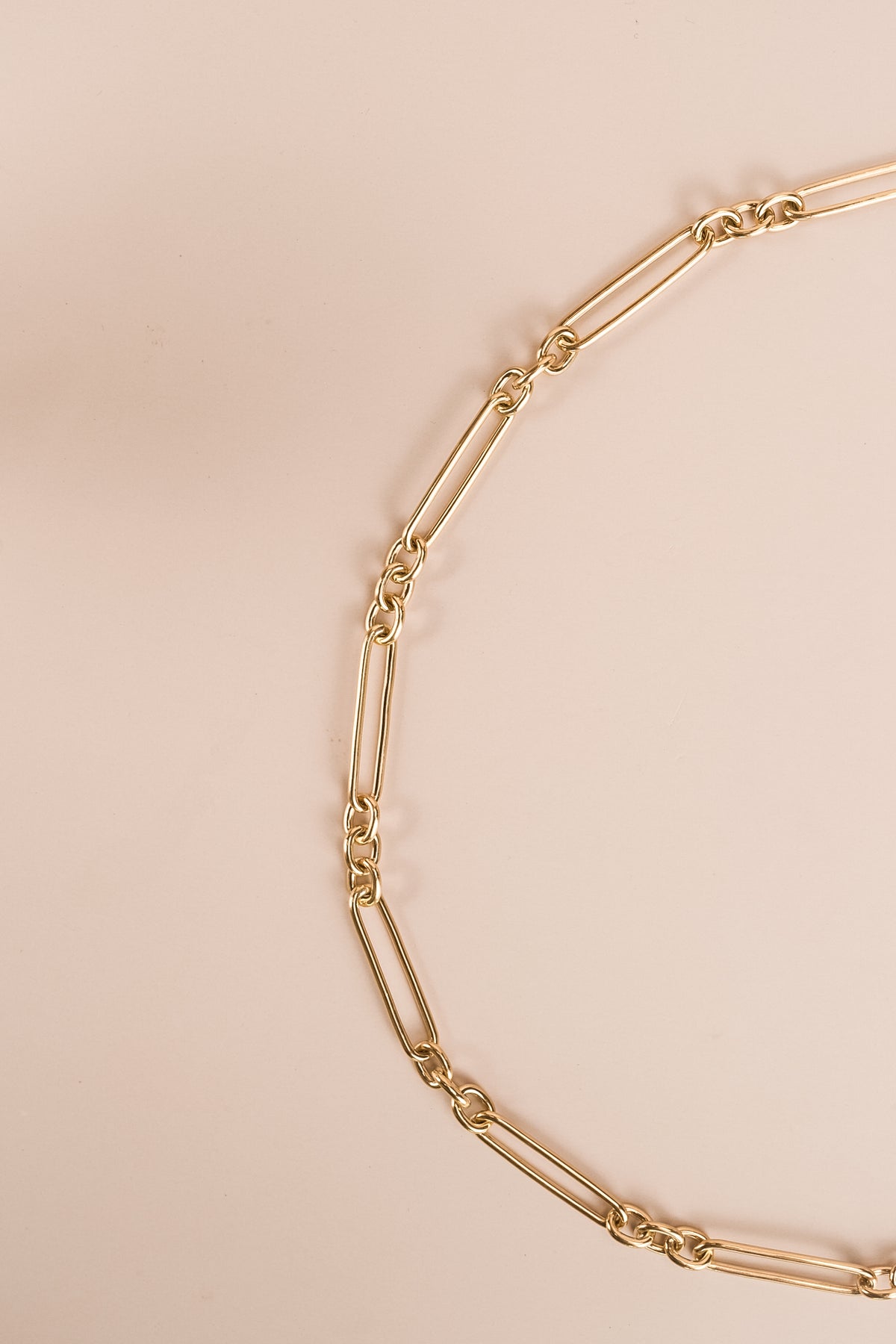 9ct Yellow Gold Paperclip Necklace