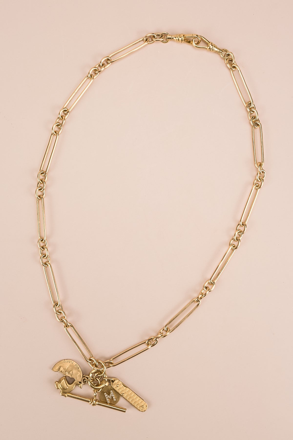 9ct Yellow Gold Paperclip Necklace