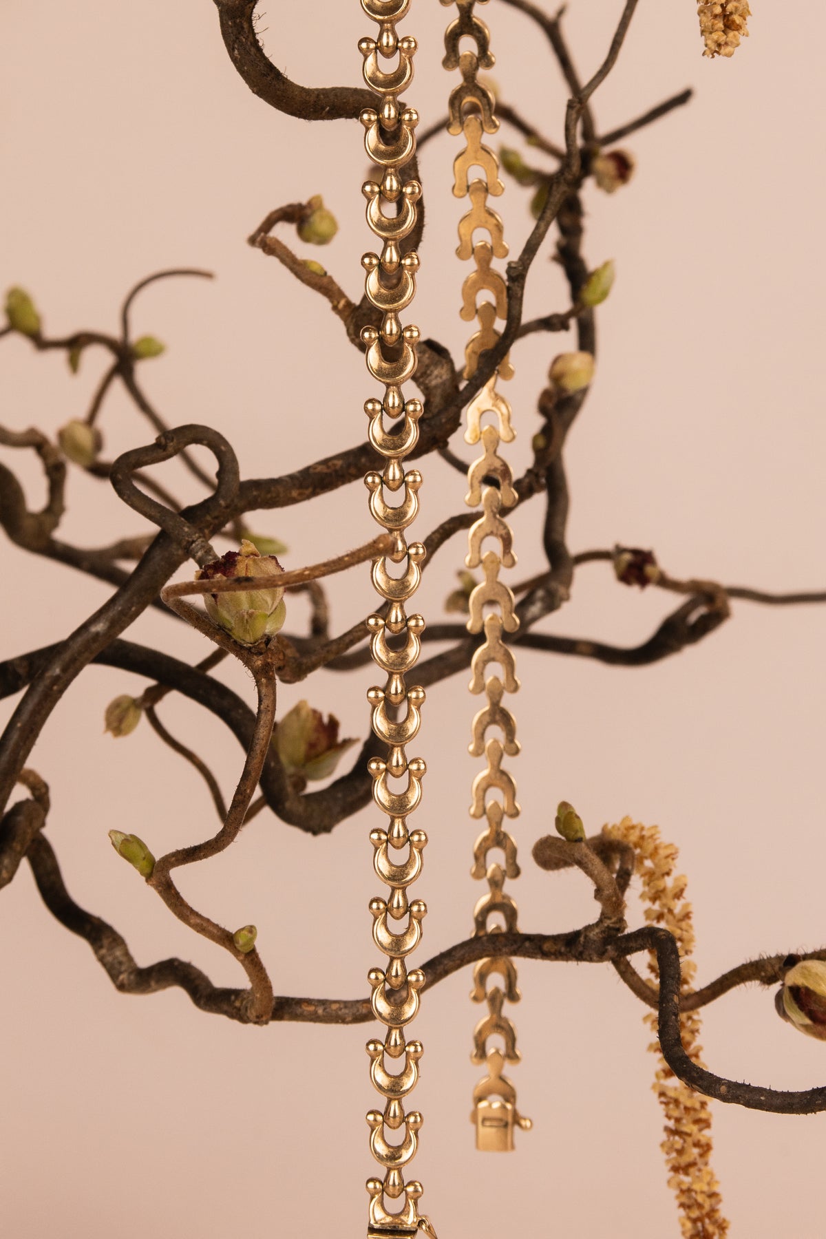 9ct Yellow Gold Scroll Link Necklace