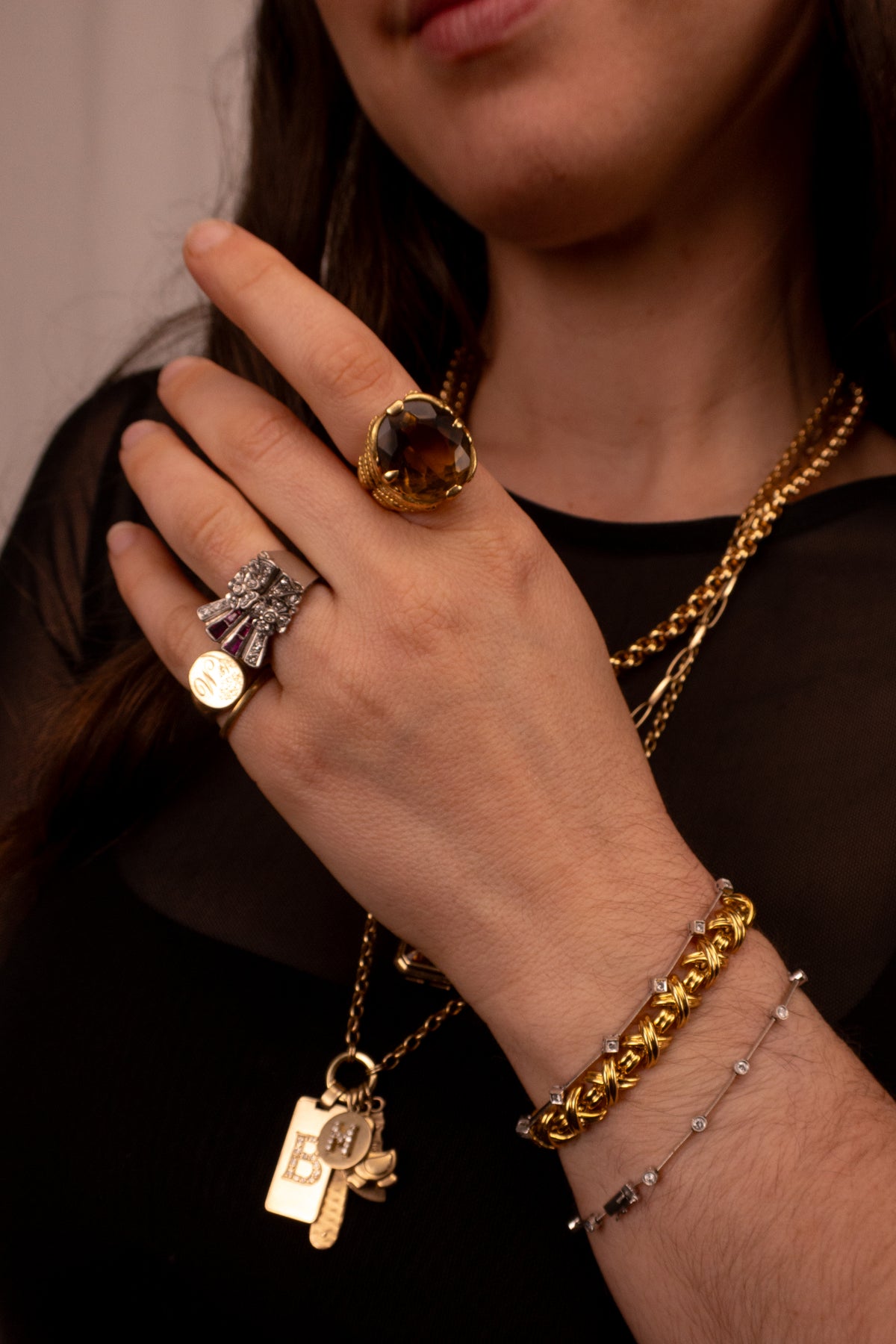 18ct Yellow Gold 1960's Citrine Ring
