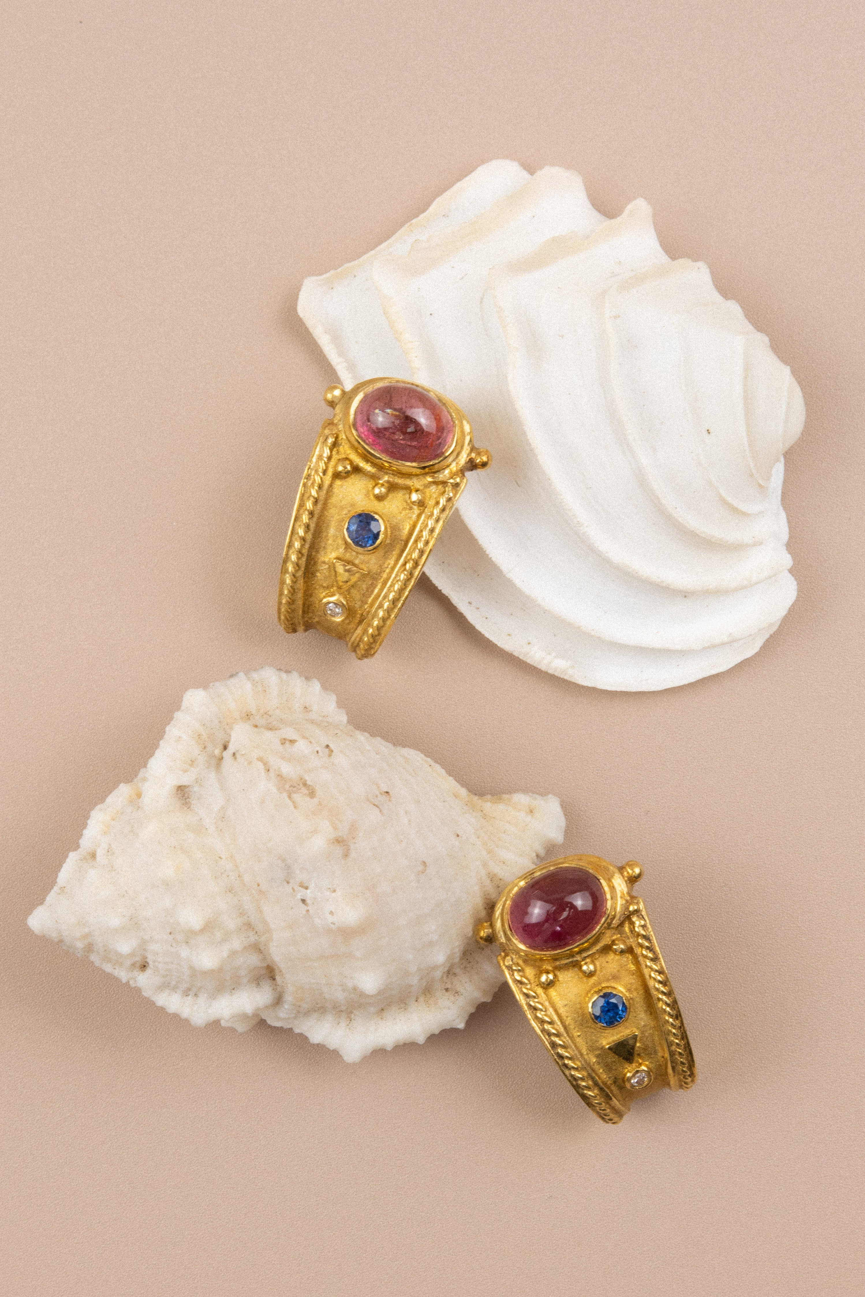 18ct Yellow Gold & Tourmaline Earrings