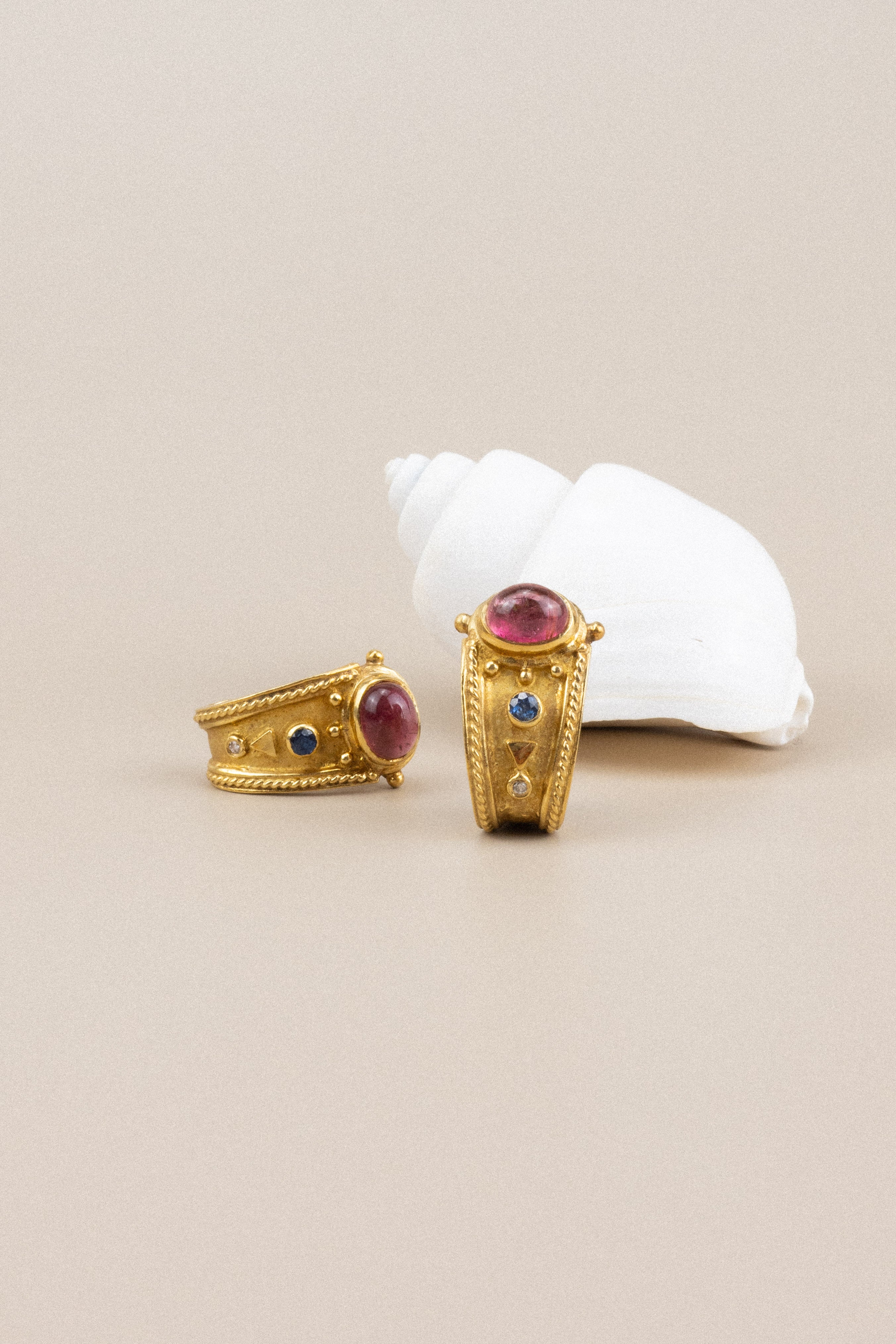 18ct Yellow Gold & Tourmaline Earrings