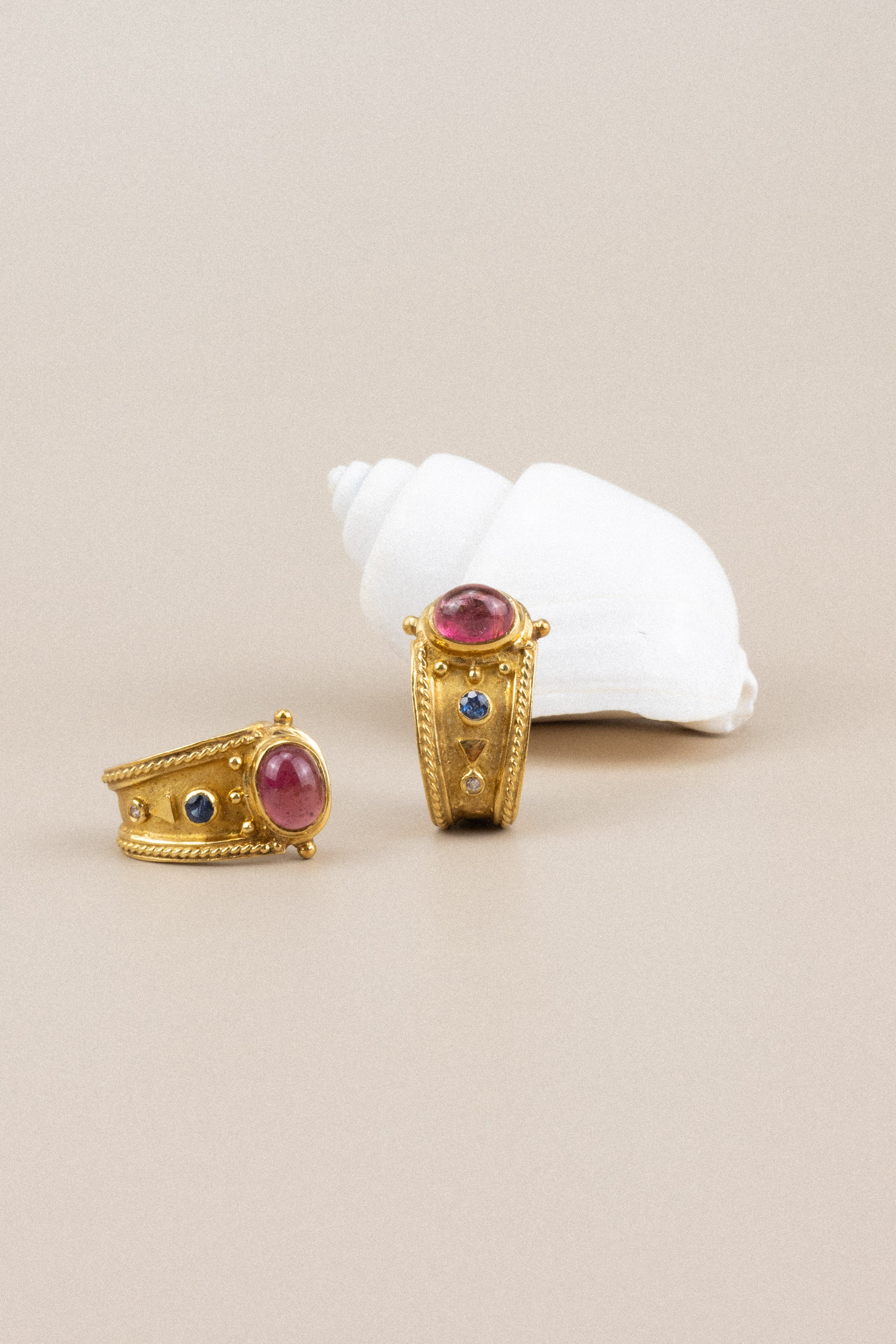 18ct Yellow Gold & Tourmaline Earrings