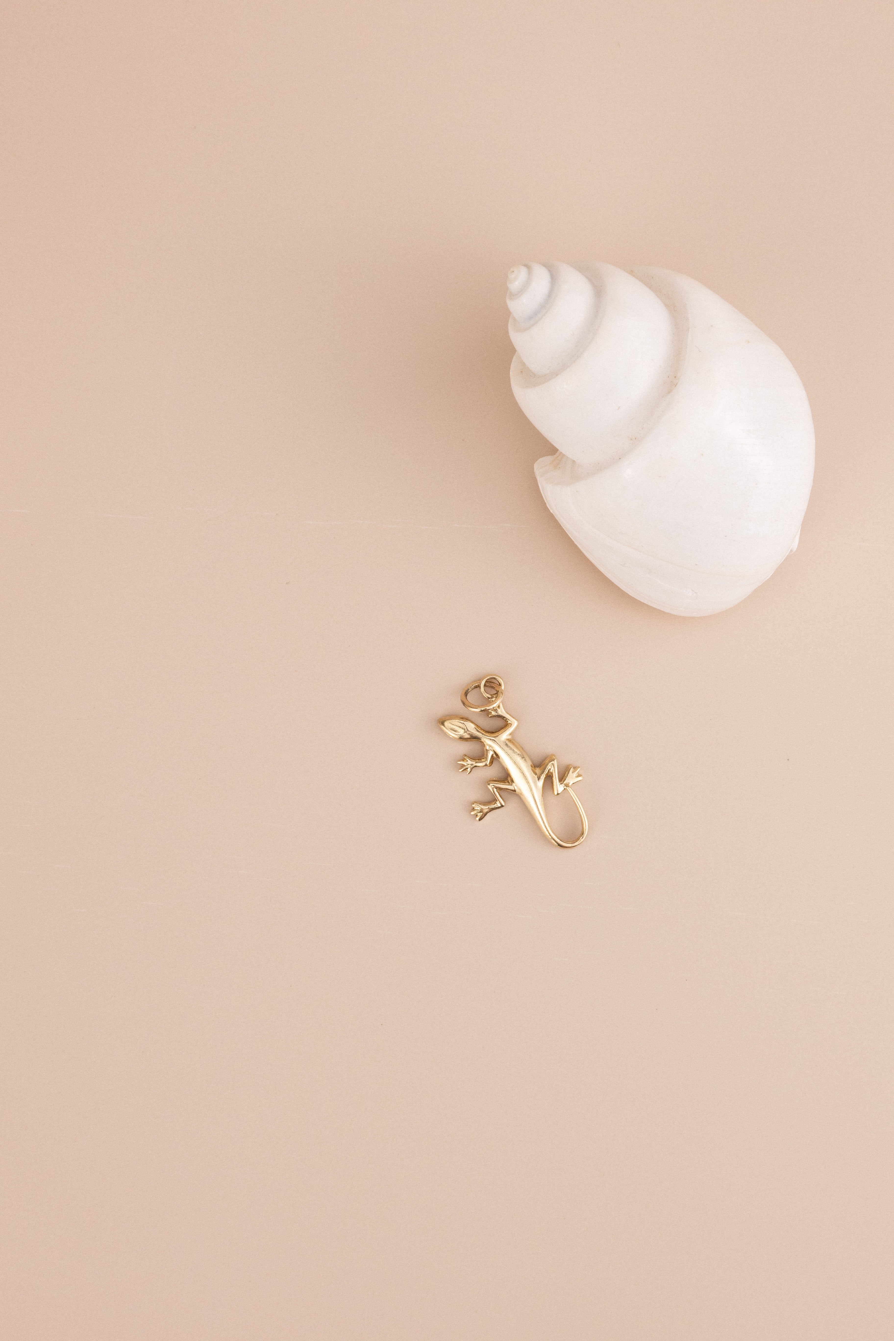 14ct Yellow Gold Lizard Pendant