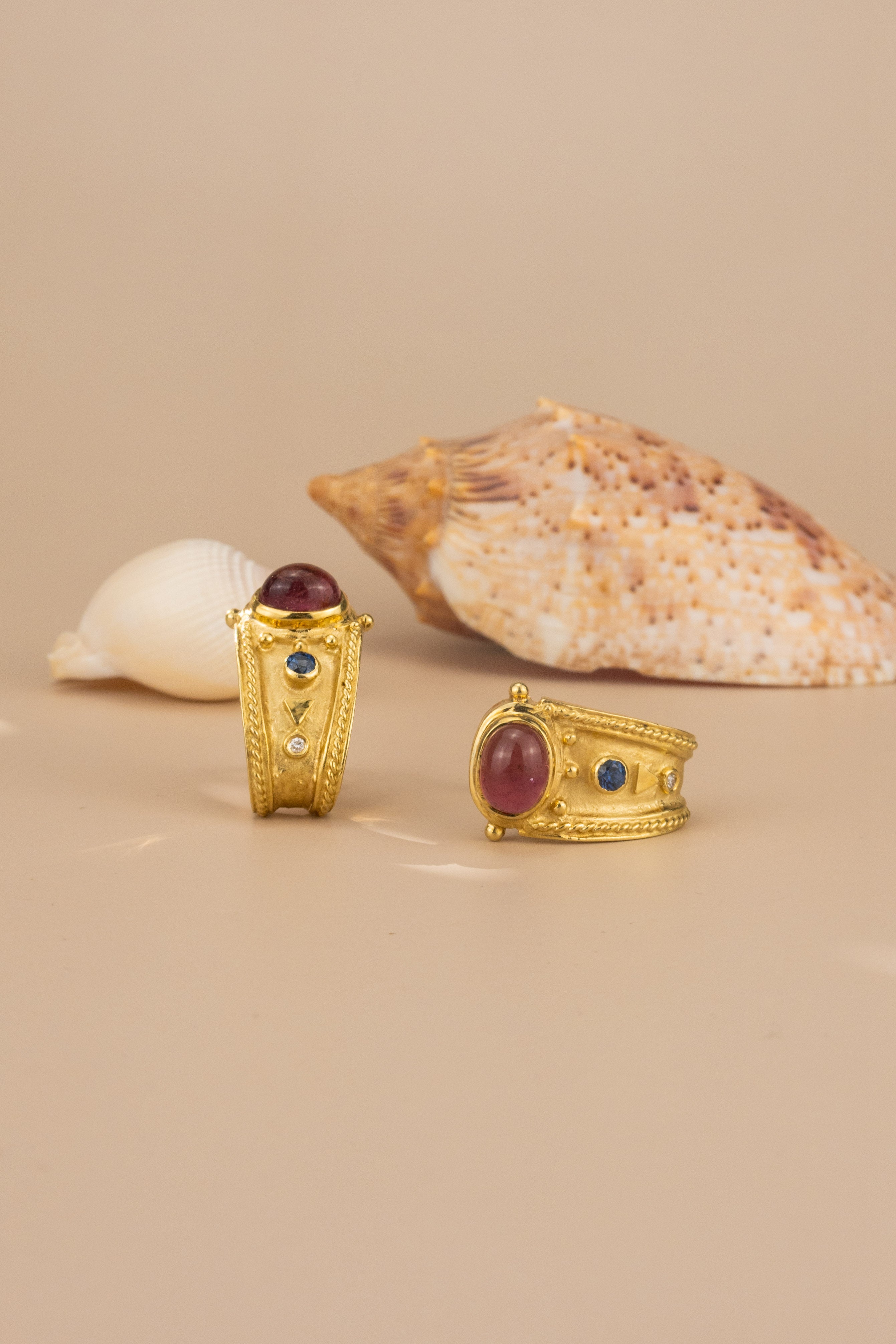 18ct Yellow Gold & Tourmaline Earrings