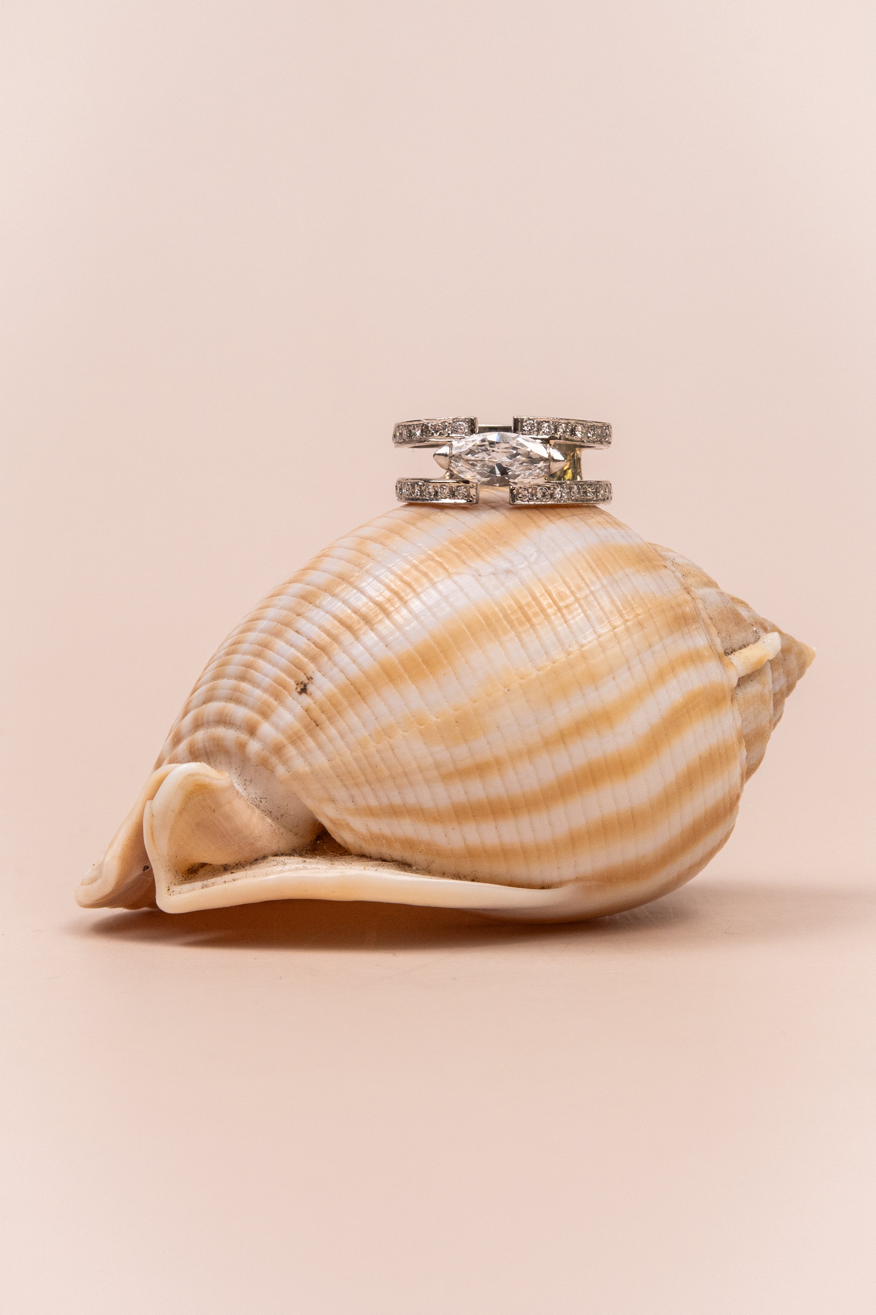 Platinum Marquise Diamond Ring