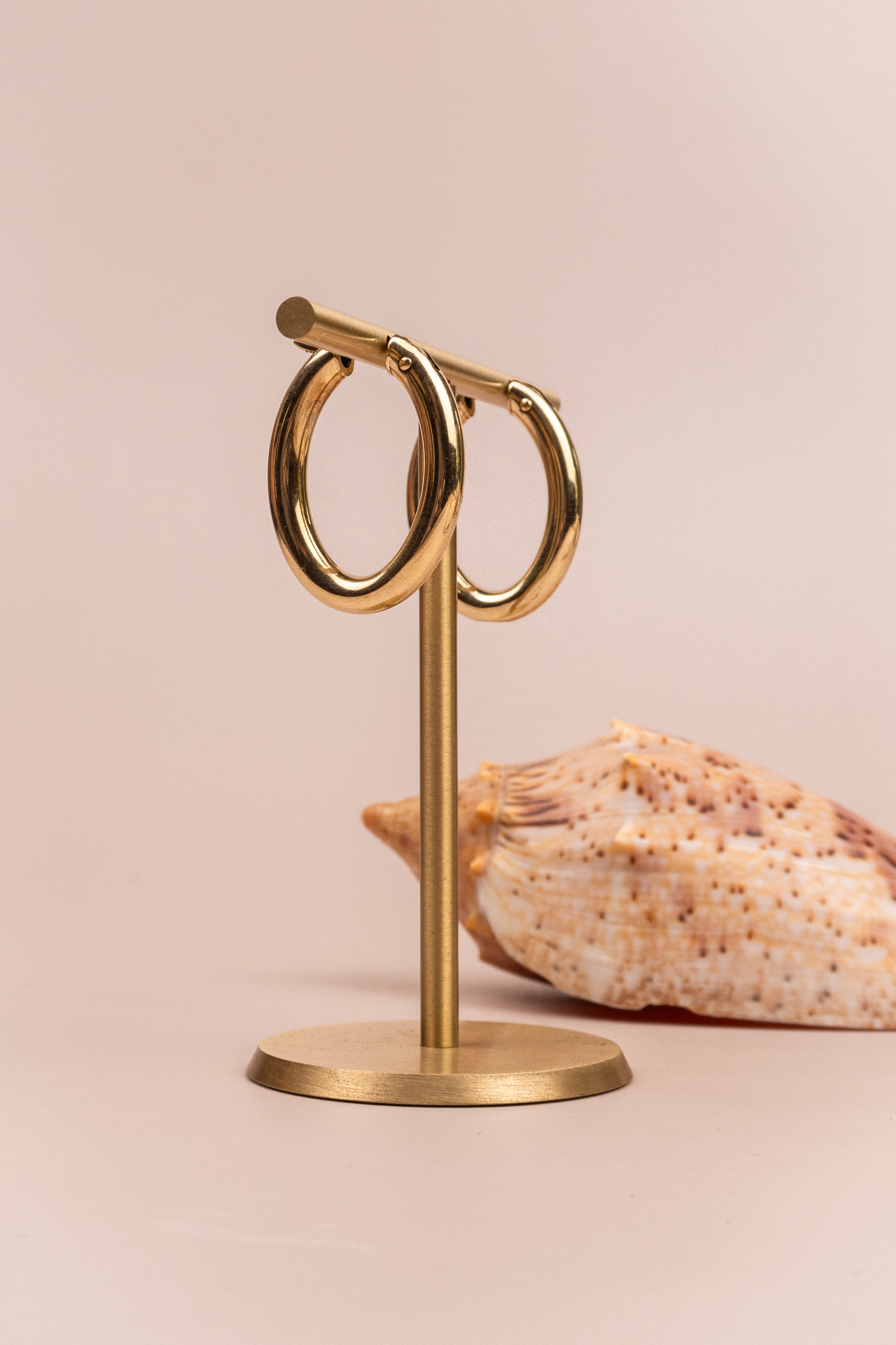 9ct Yellow Gold Oval Hoop Earrings