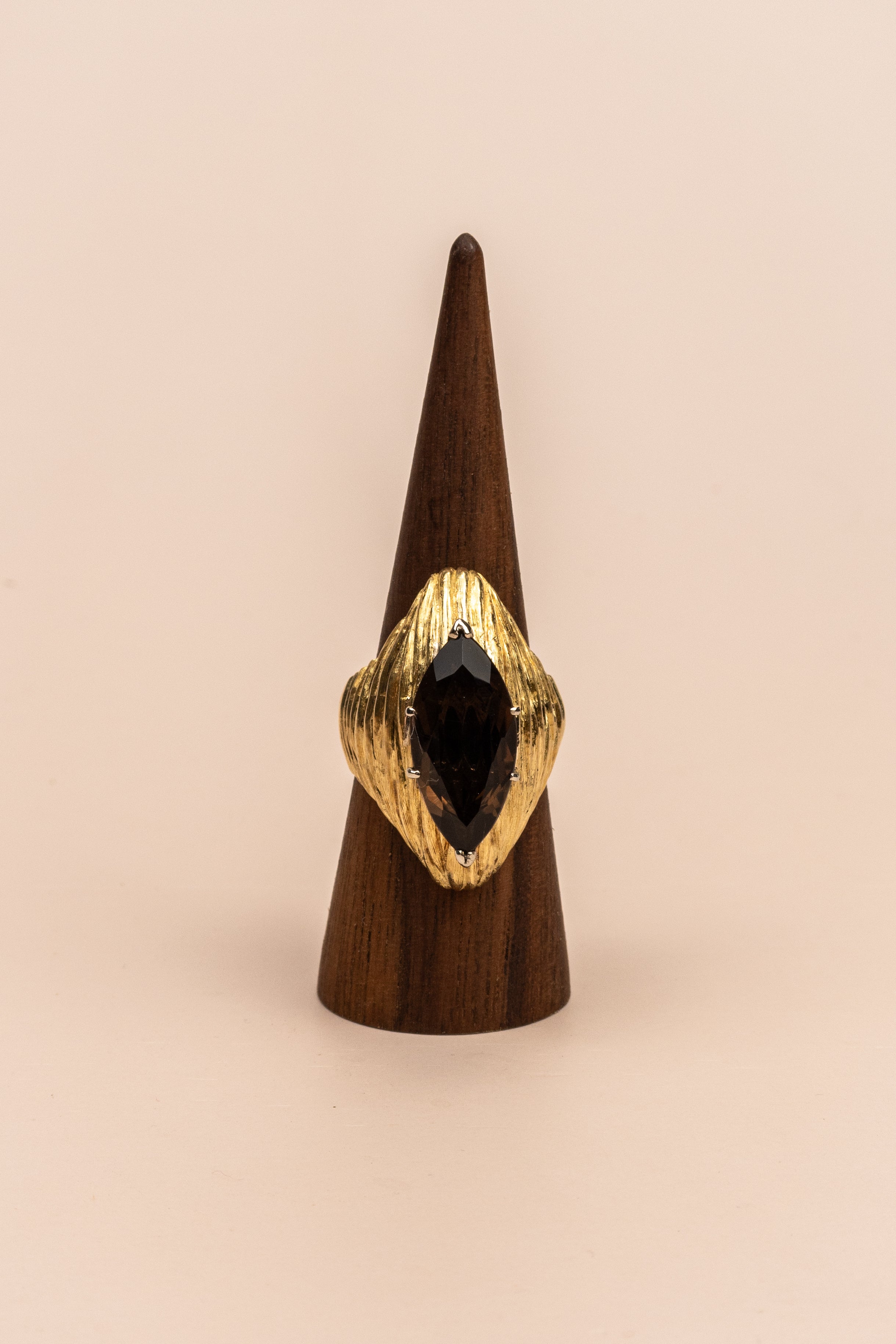 18ct Yellow Gold Smokey Quartz Ring