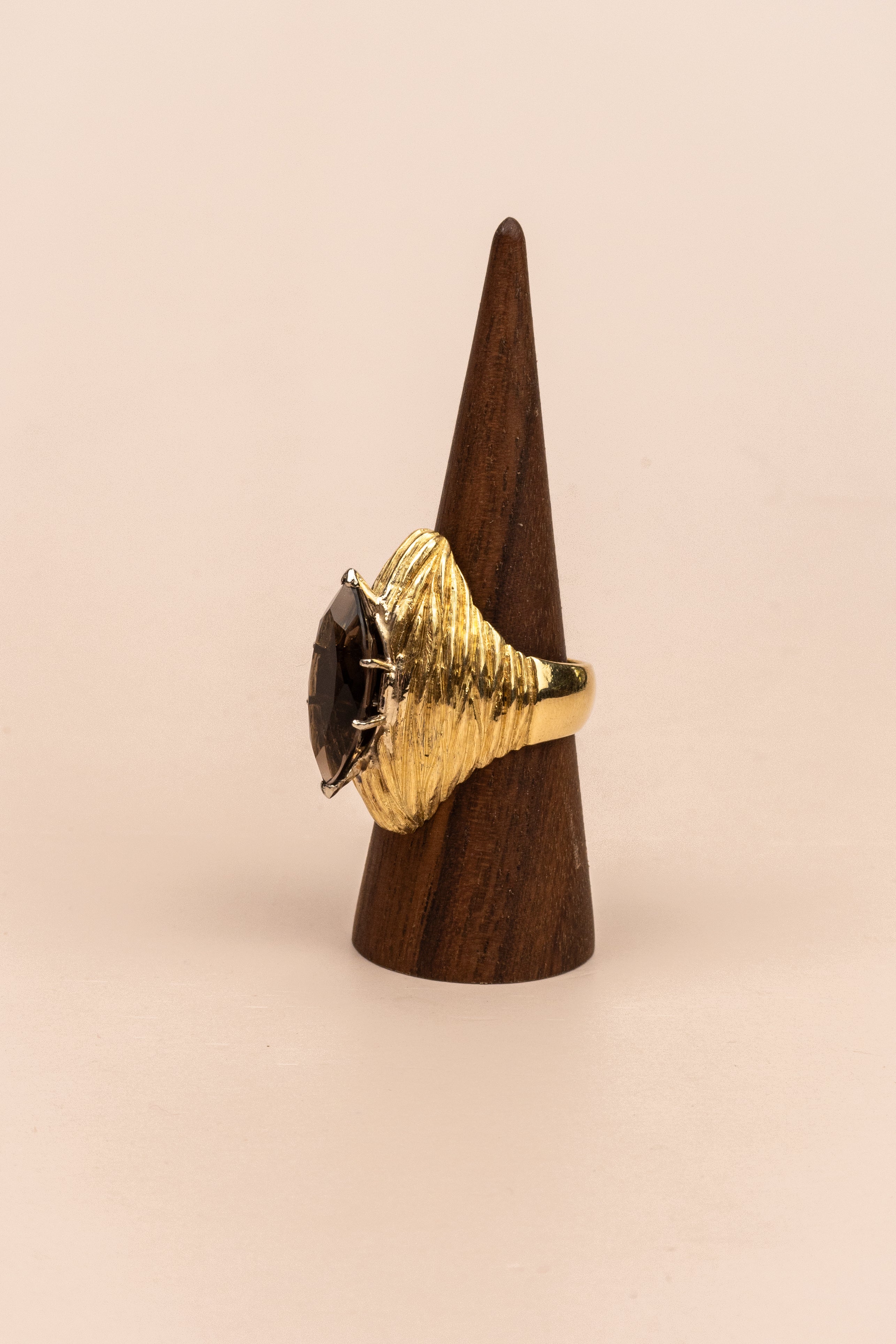 18ct Yellow Gold Smokey Quartz Ring