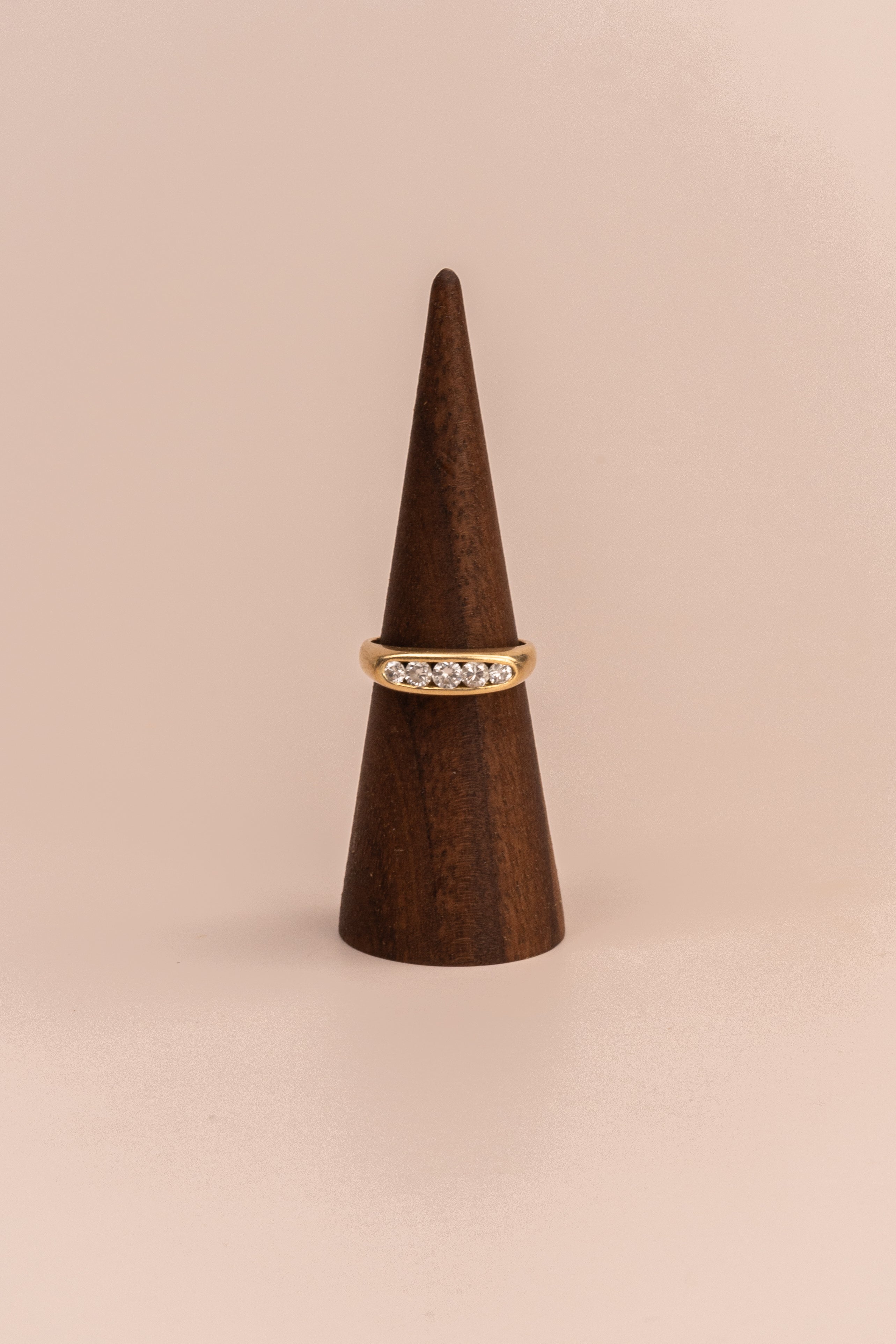 18ct Yellow Gold Diamond Pinkie Ring