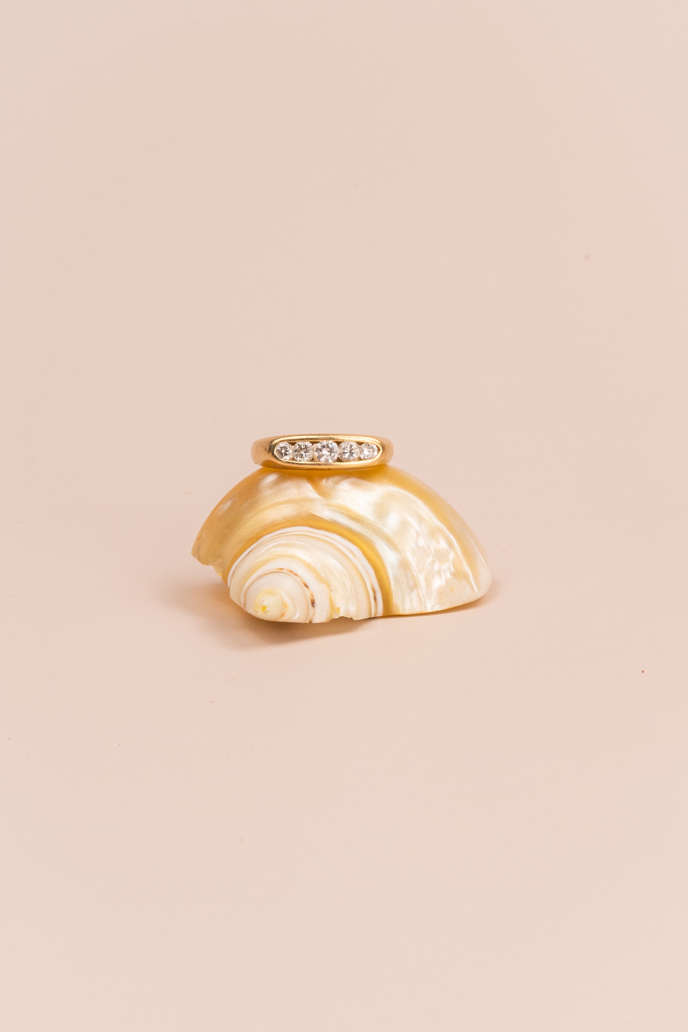 18ct Yellow Gold Diamond Pinkie Ring