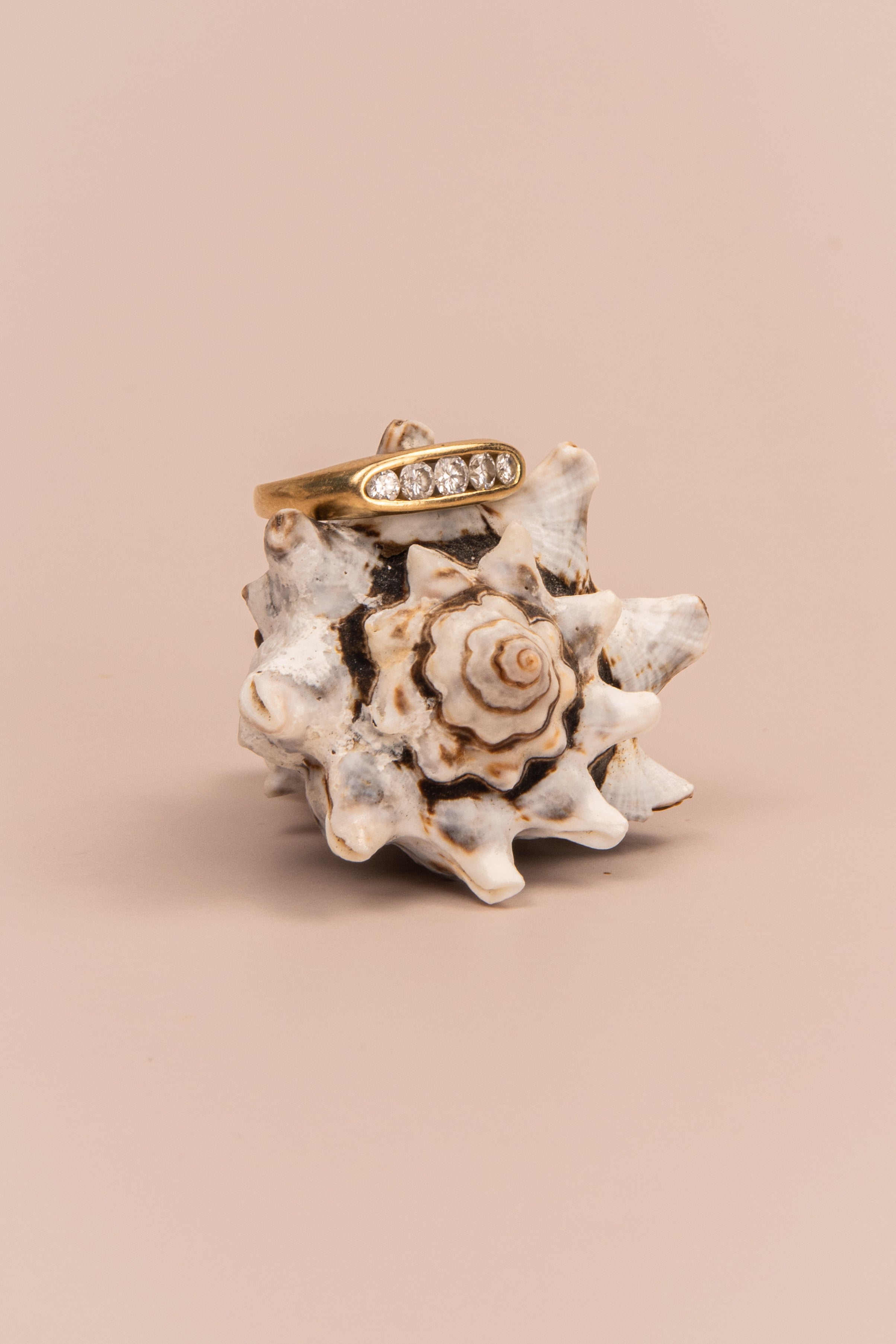 18ct Yellow Gold Diamond Pinkie Ring