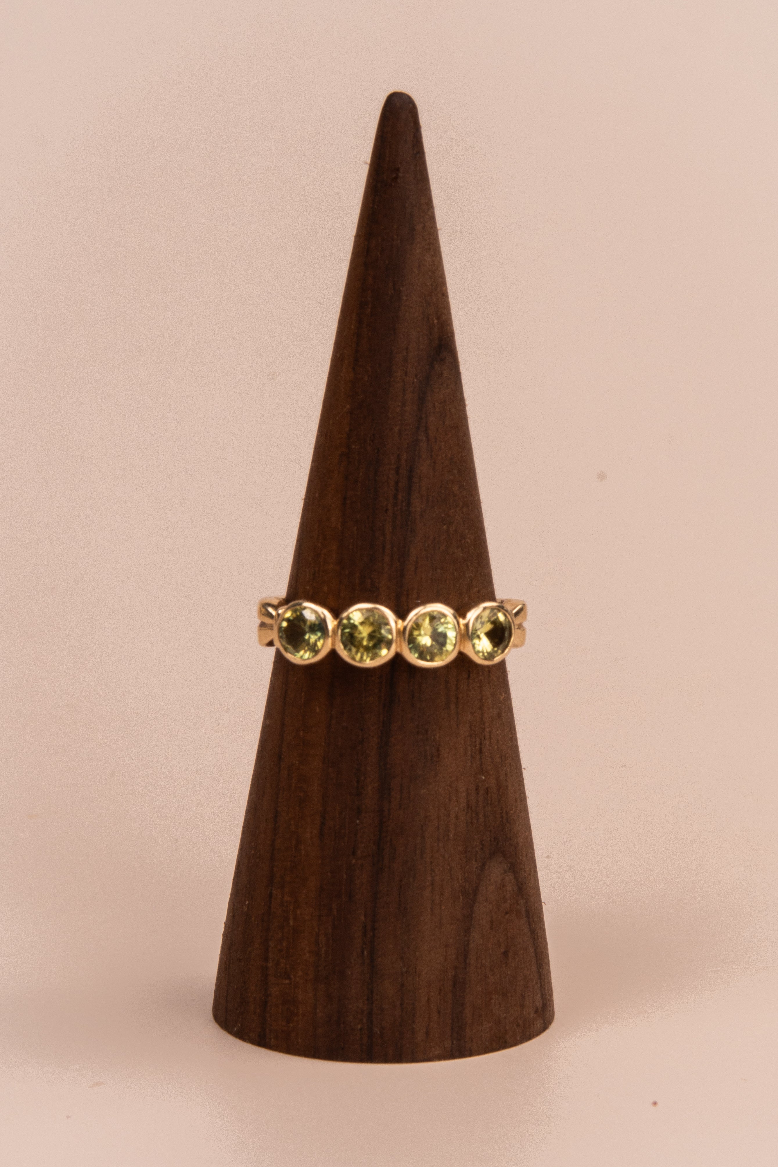 9ct Yellow Gold Australian Parti Sapphire Ring