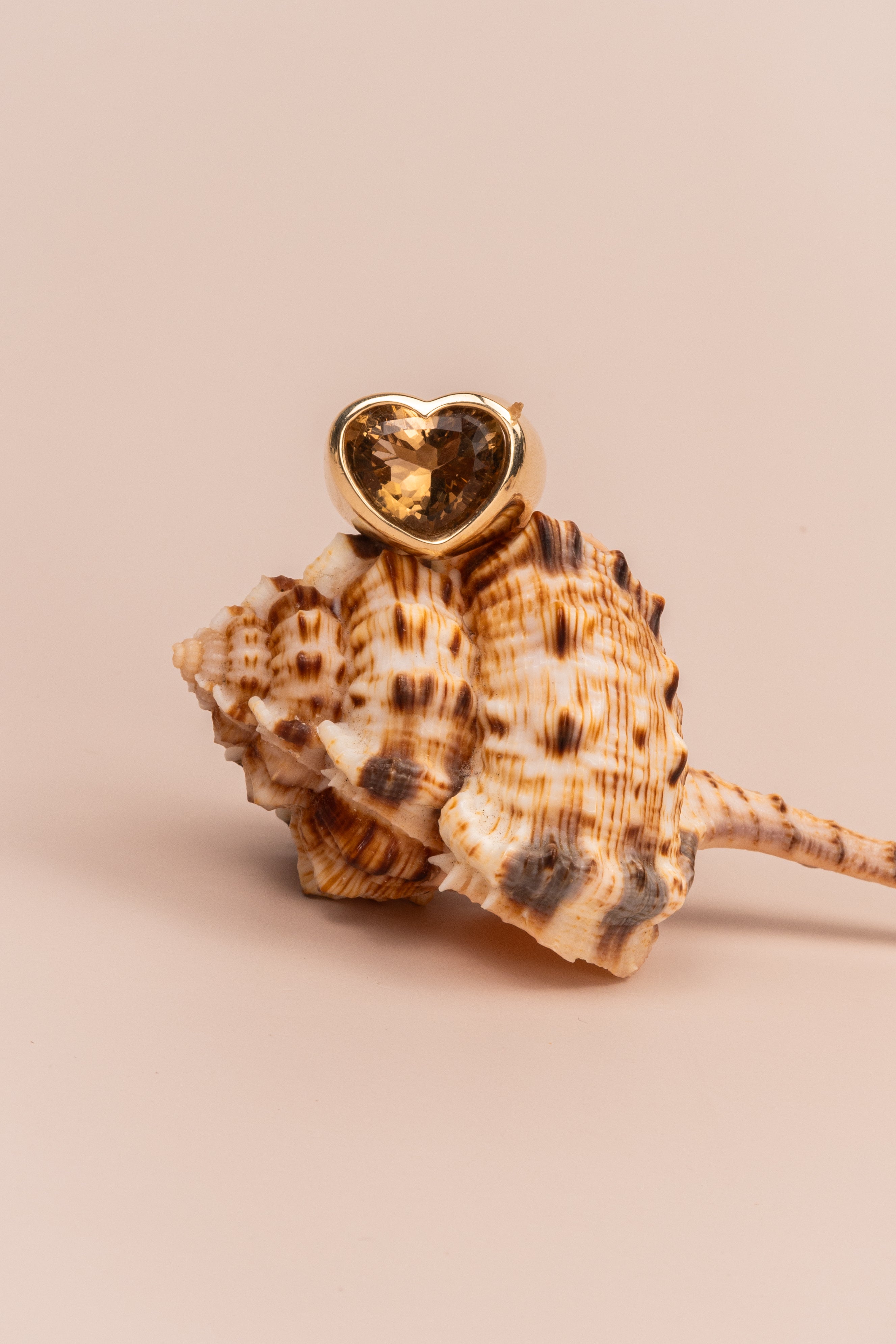 14ct Yellow Gold Heart Shaped