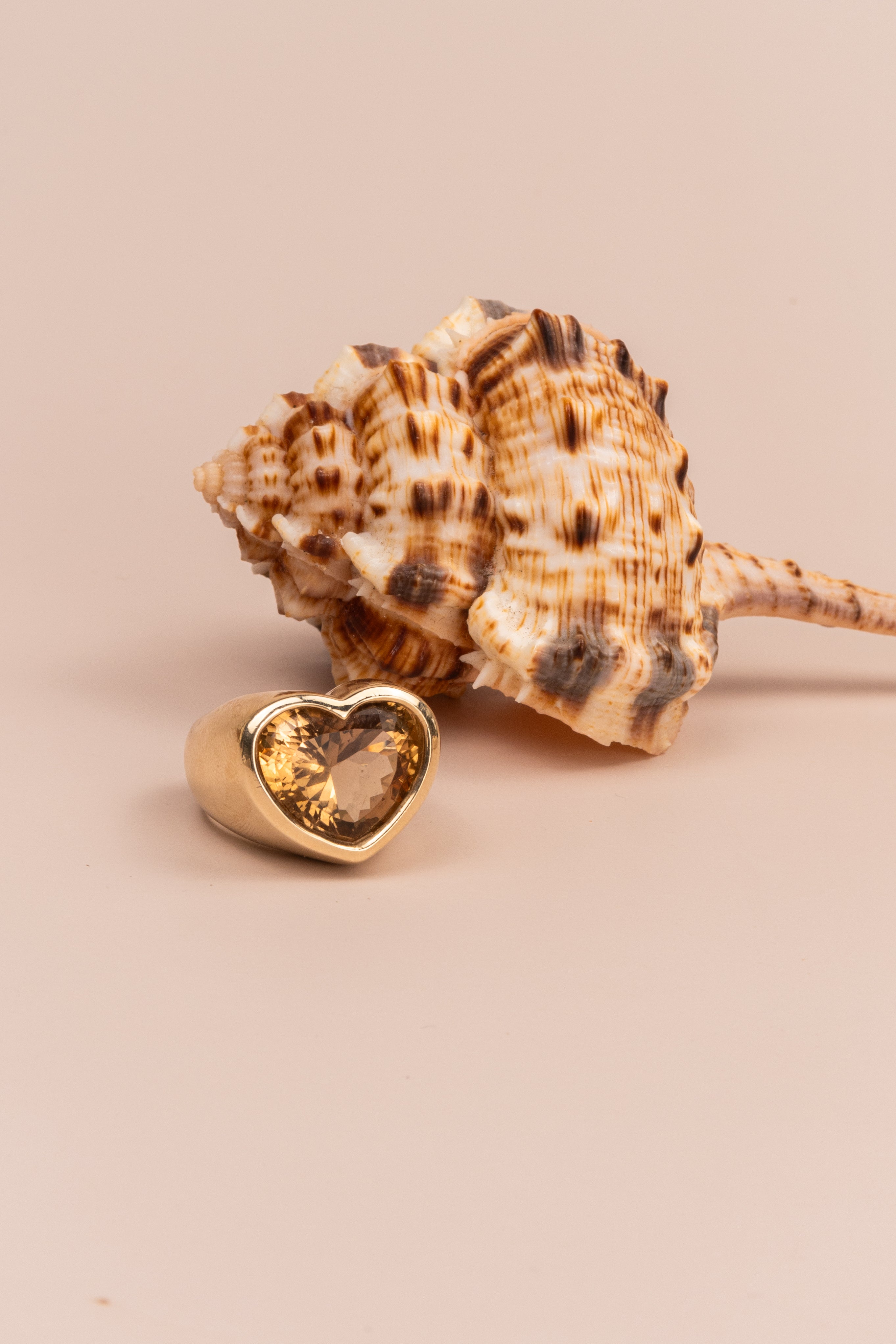 14ct Yellow Gold Heart Shaped