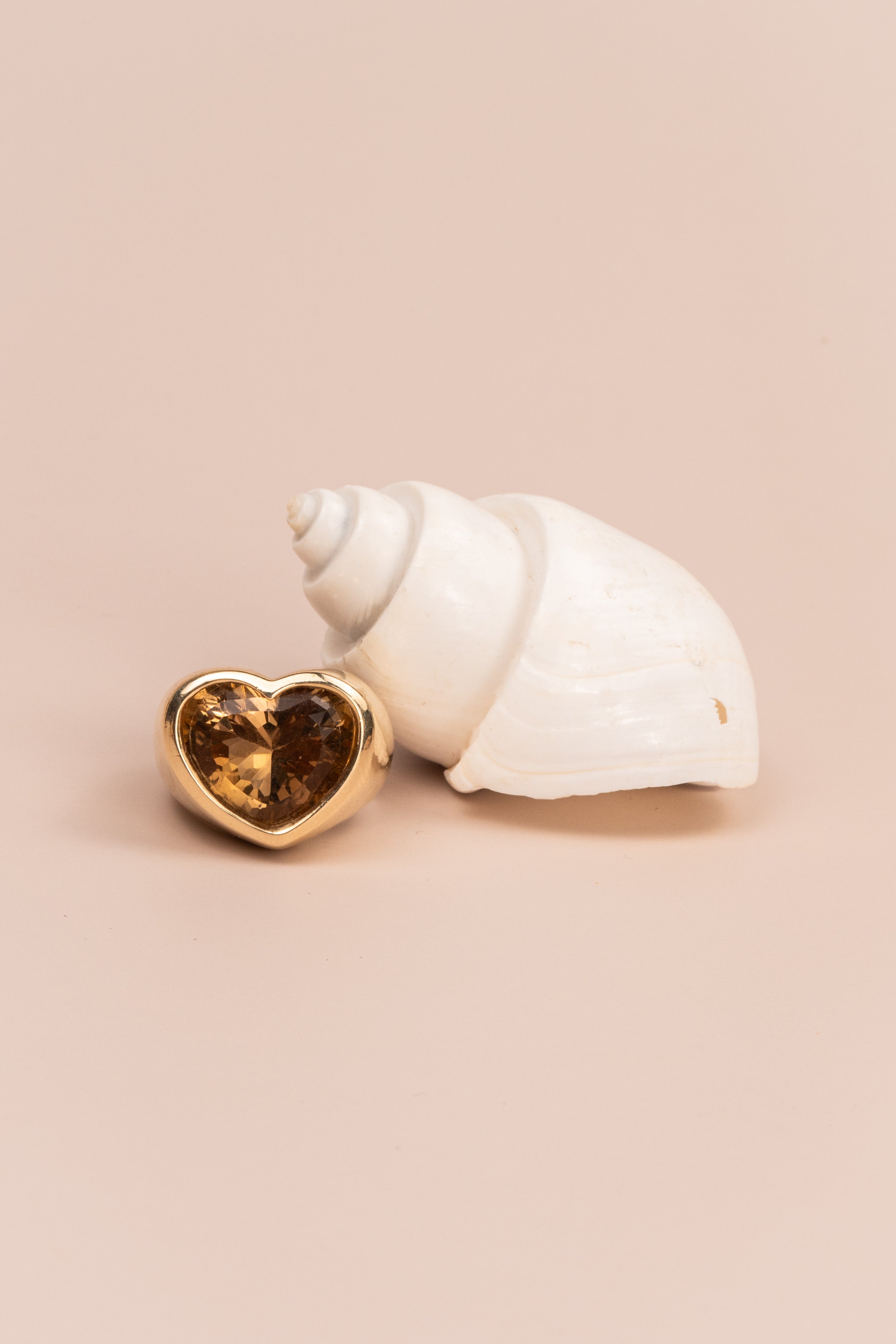 14ct Yellow Gold Heart Shaped