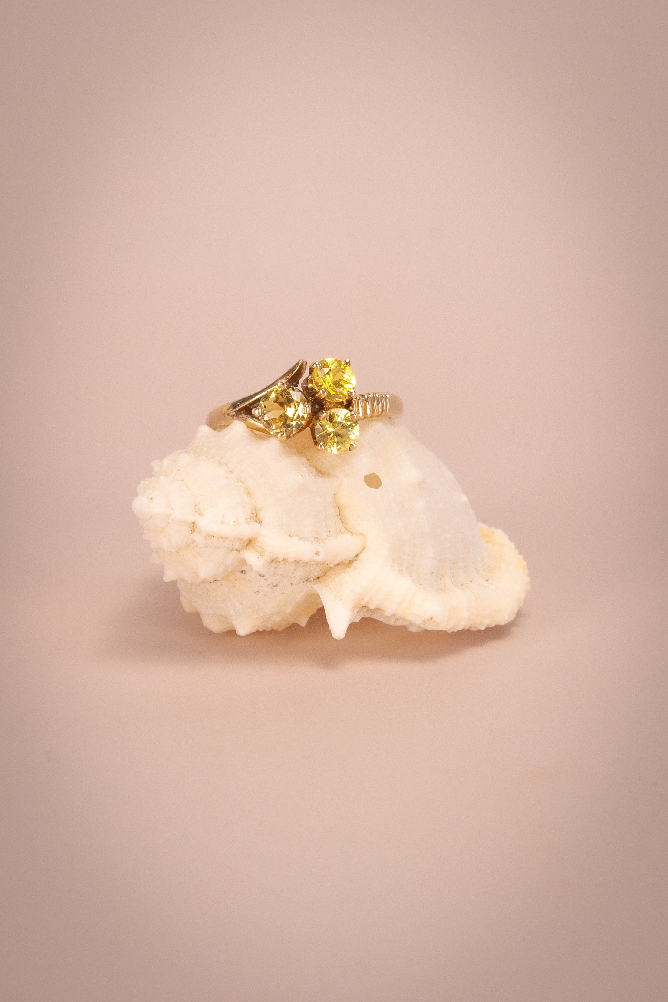 9ct Yellow Gold Green Sapphire Ring