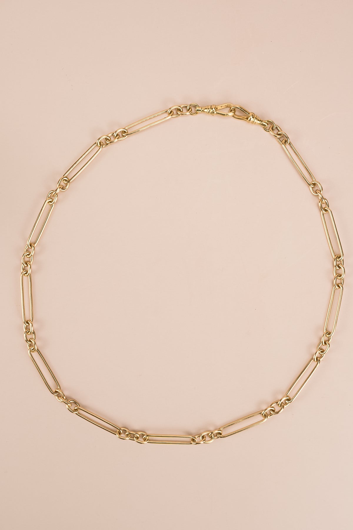 9ct Yellow Gold Paperclip Necklace