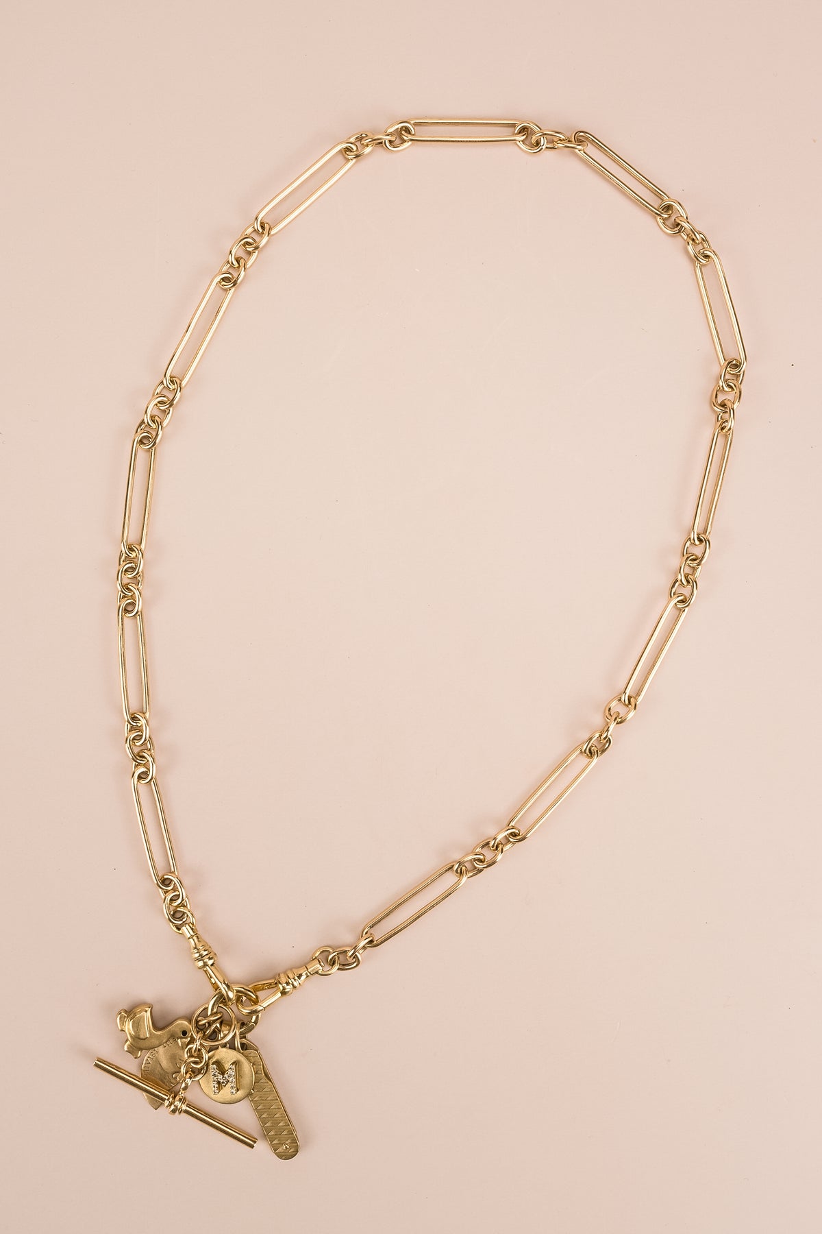 9ct Yellow Gold Paperclip Necklace