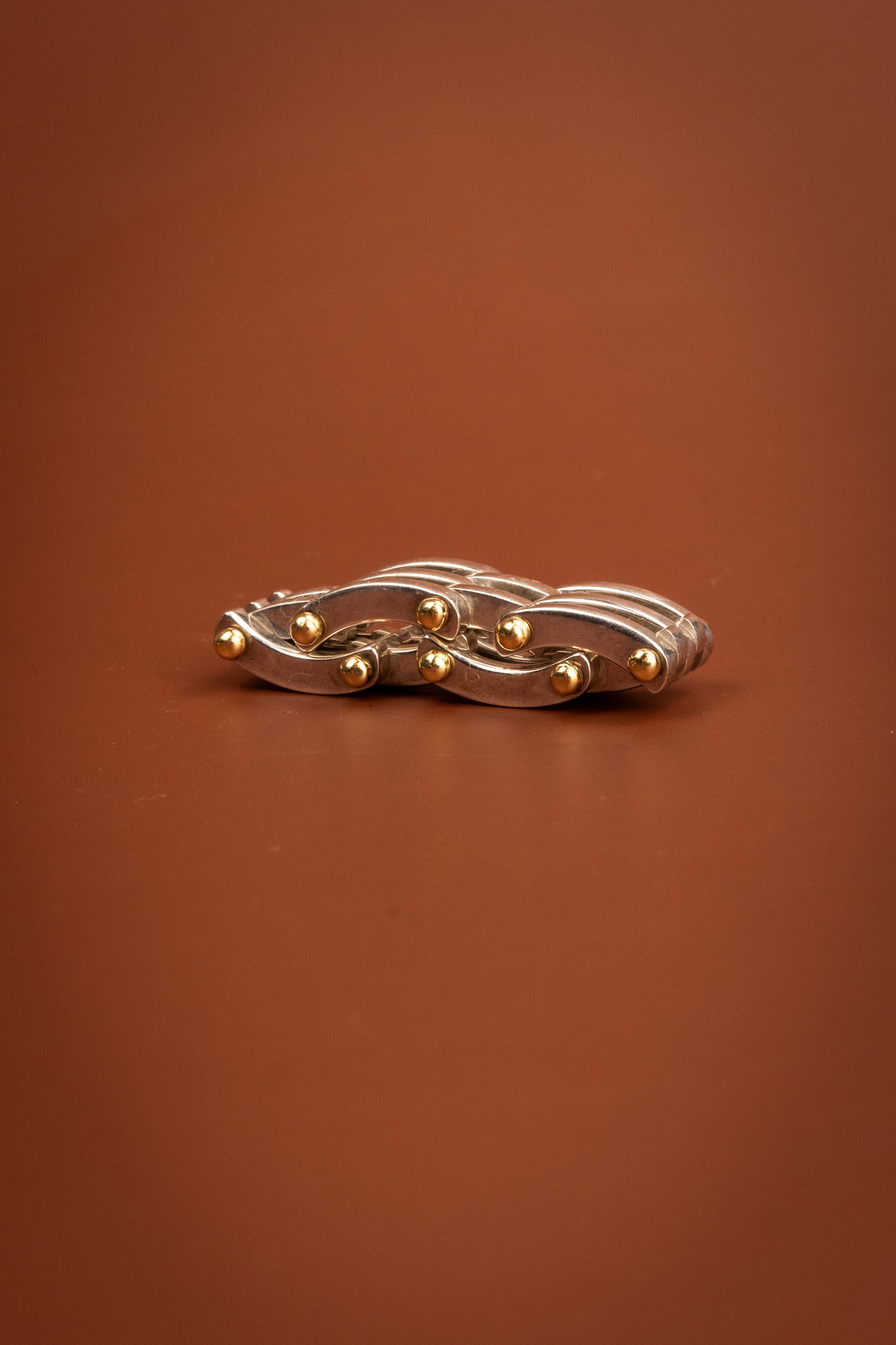 T&Co. Sterling Silver & 18ct Yellow Gold Ring