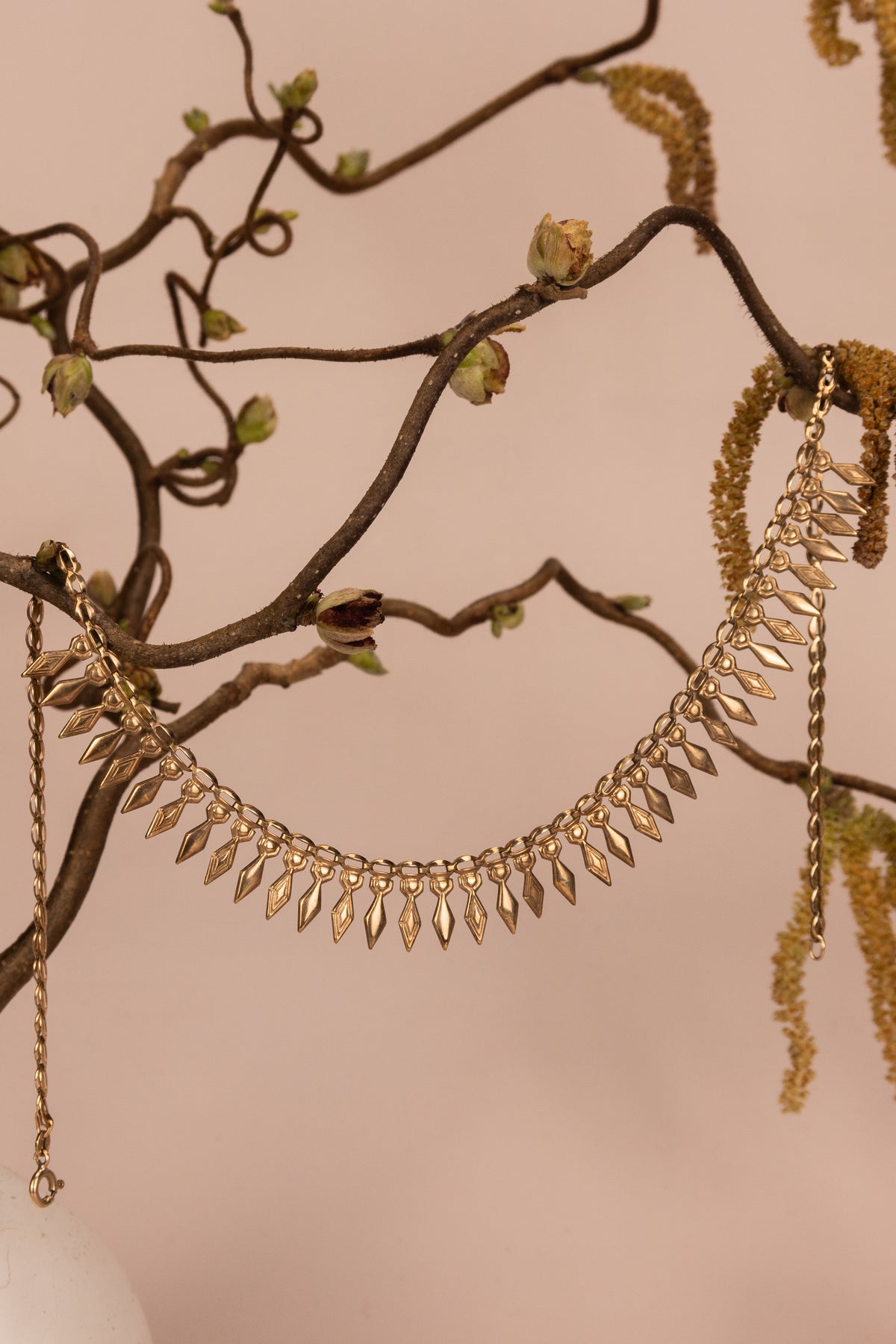 9ct Yellow Gold Fringe Necklace