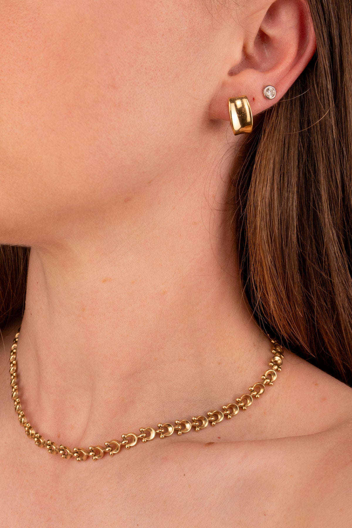 10ct Yellow Gold Thick Earrings