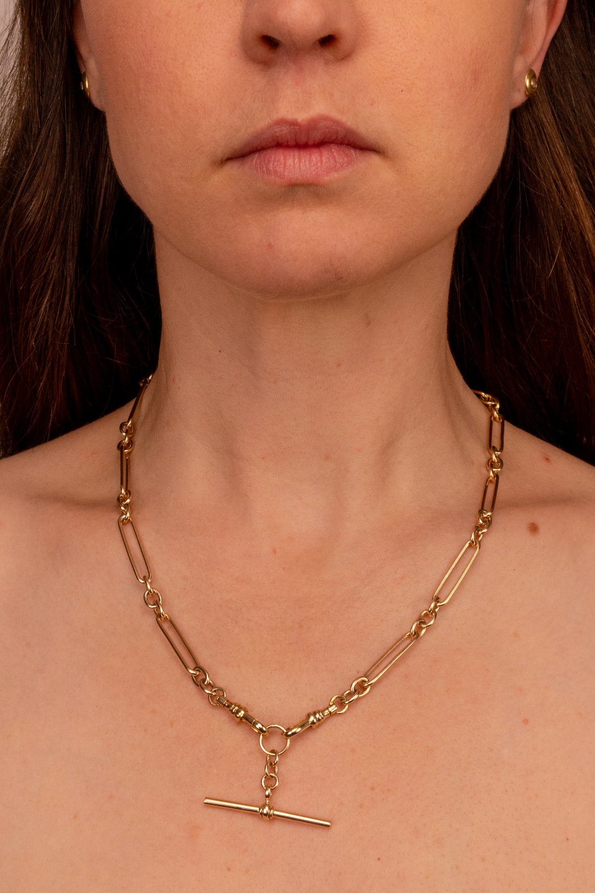 9ct Yellow Gold Paperclip Necklace
