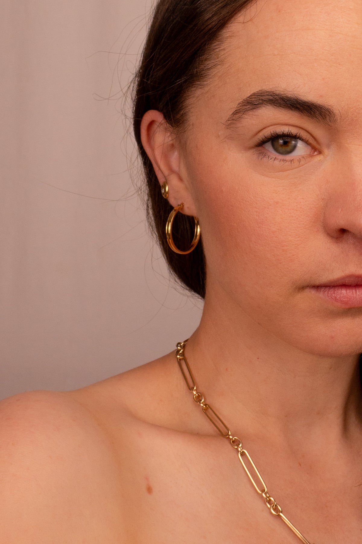 9ct Yellow Gold Paperclip Necklace