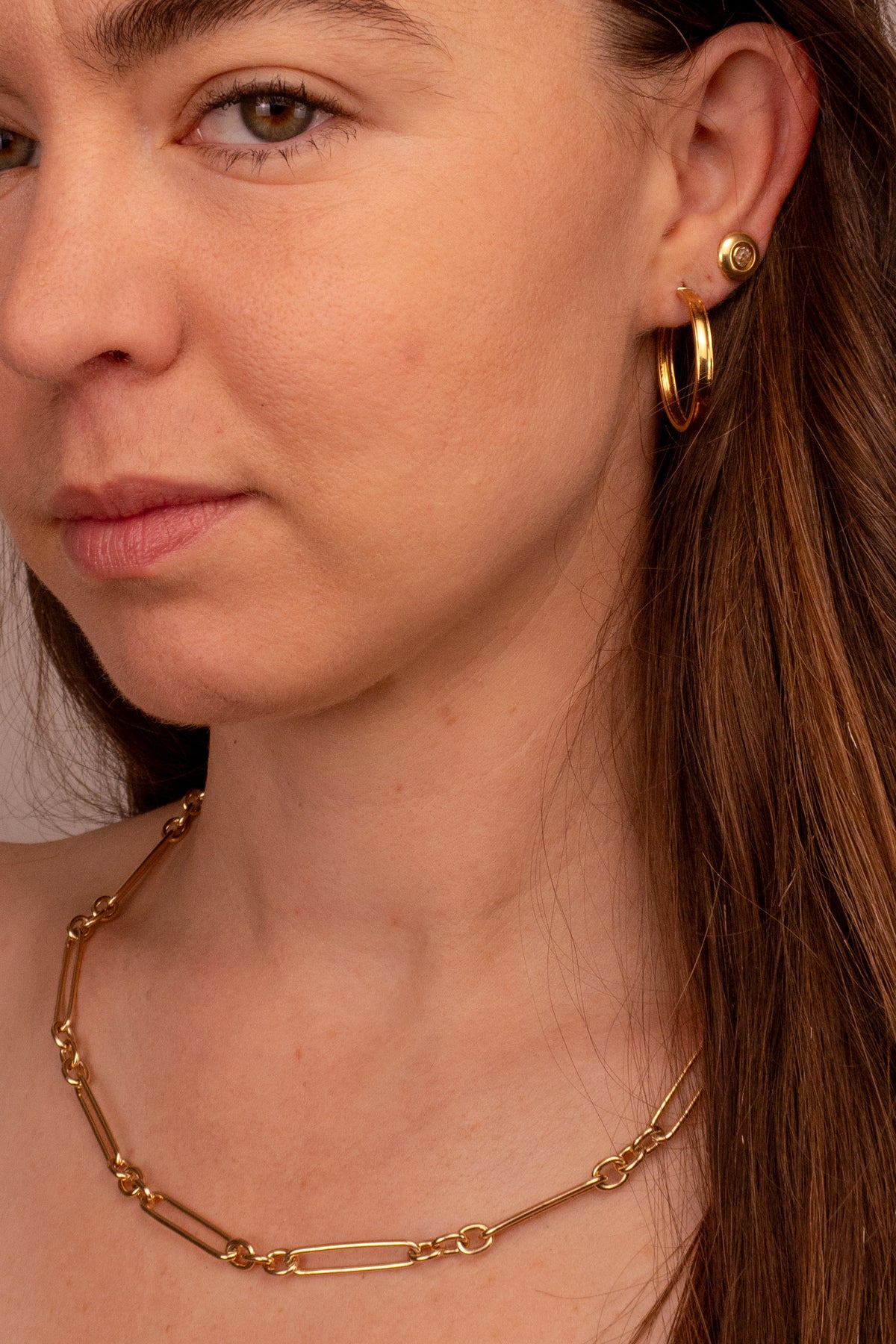 9ct Yellow Gold Paperclip Necklace