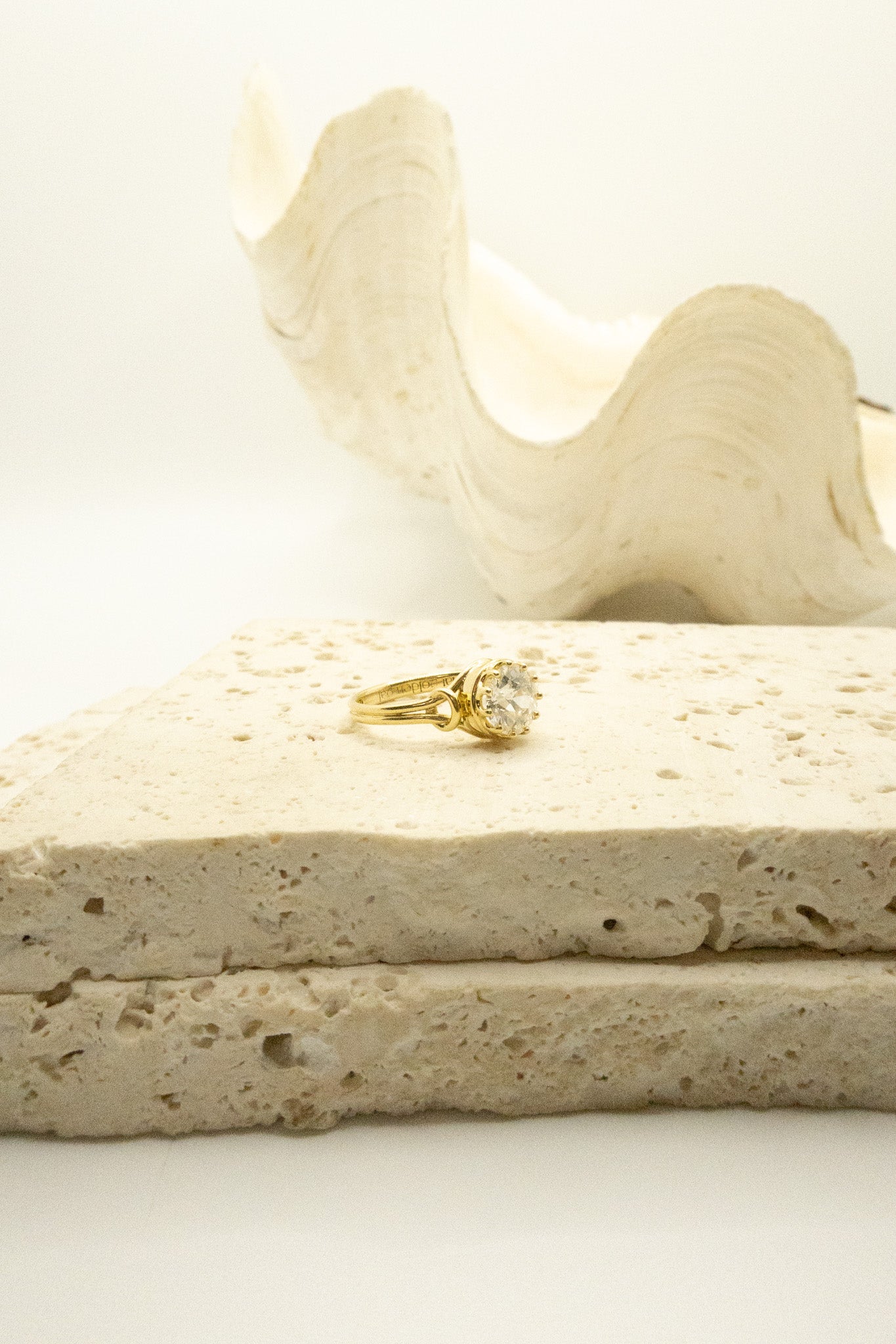 18ct Yellow Gold 1.21ct Old European Cut Diamond Ring
