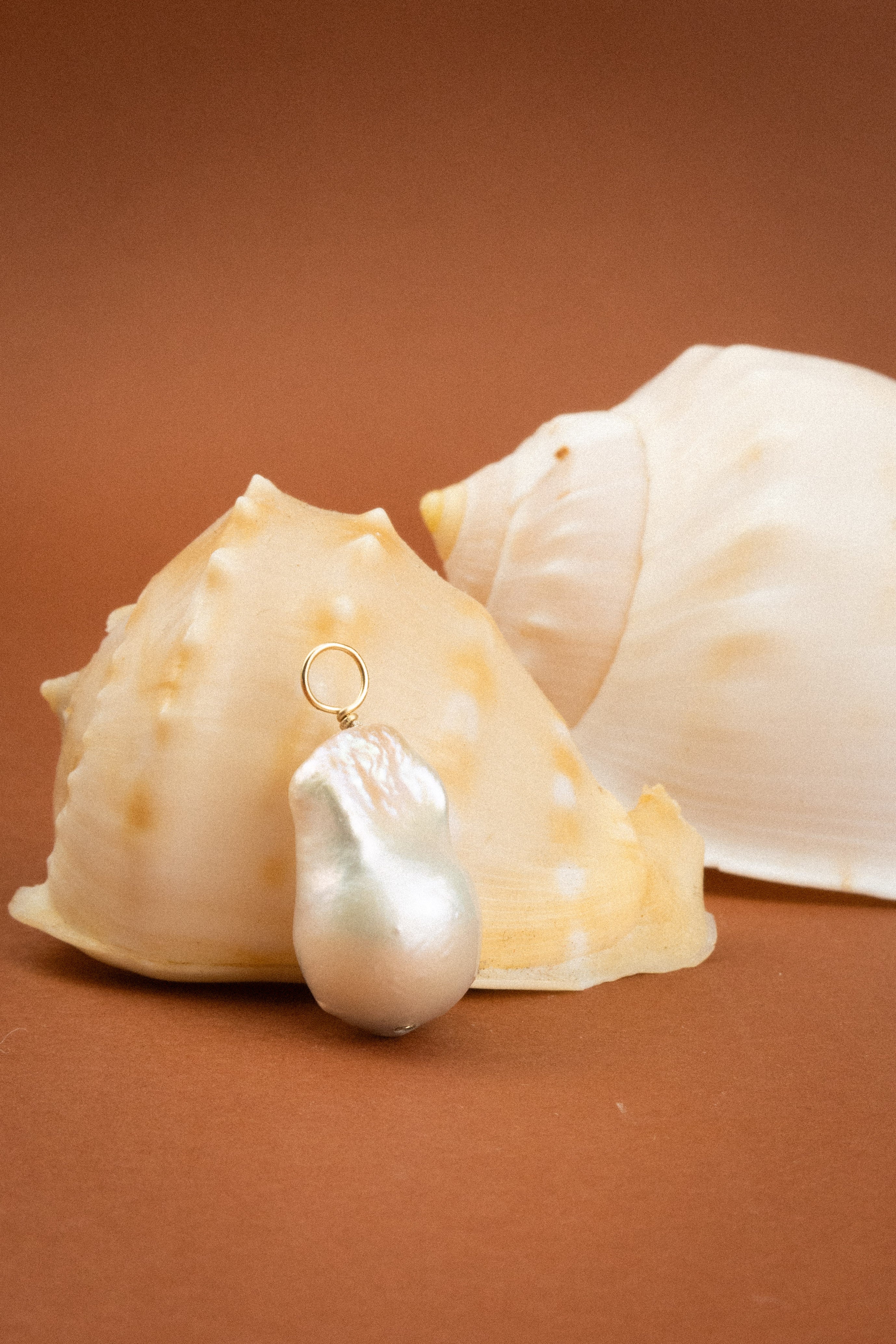 The Olive Baroque Pearl Pendant