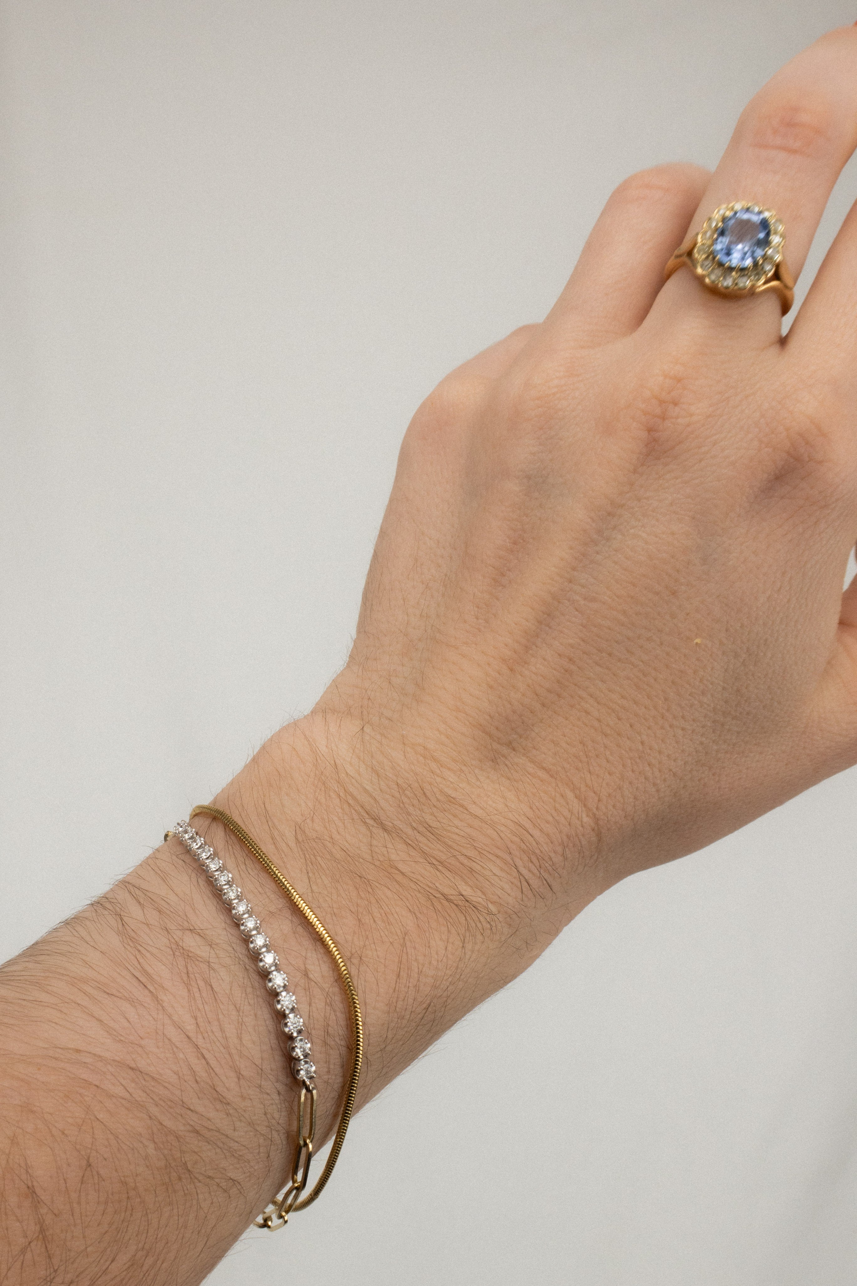 18ct Yellow Gold Snake Chain Bracelet