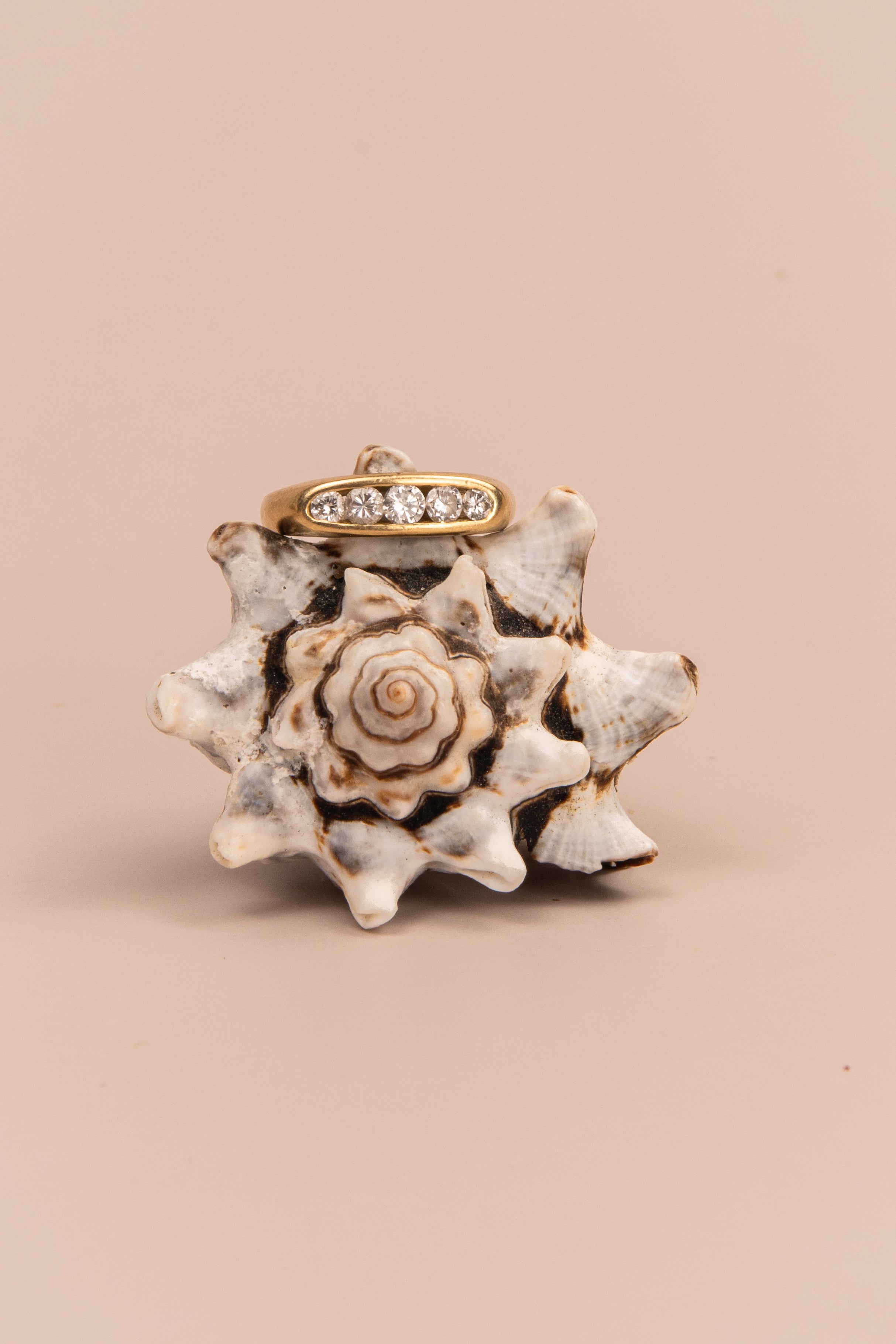 18ct Yellow Gold Diamond Pinkie Ring