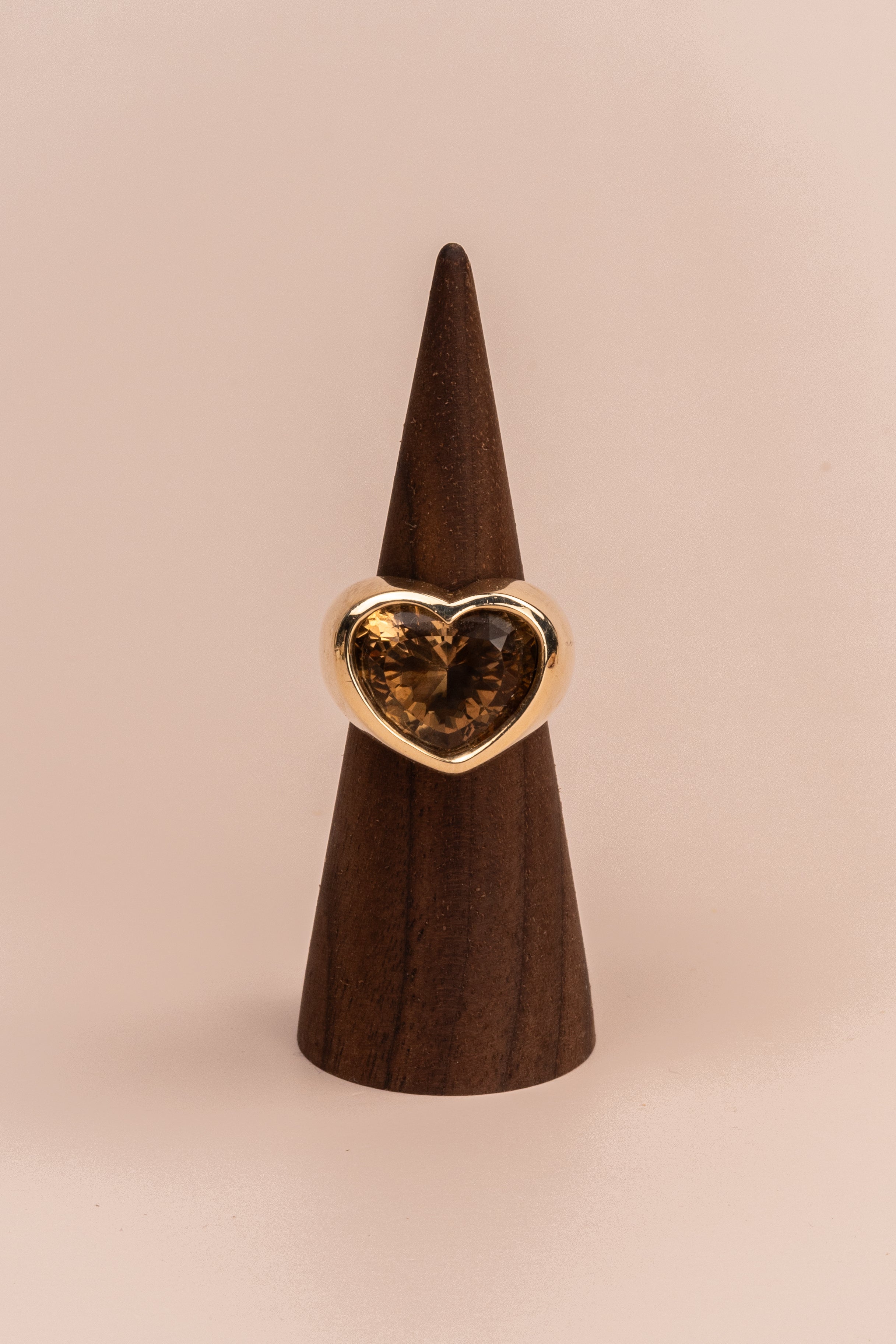 14ct Yellow Gold Heart Shaped