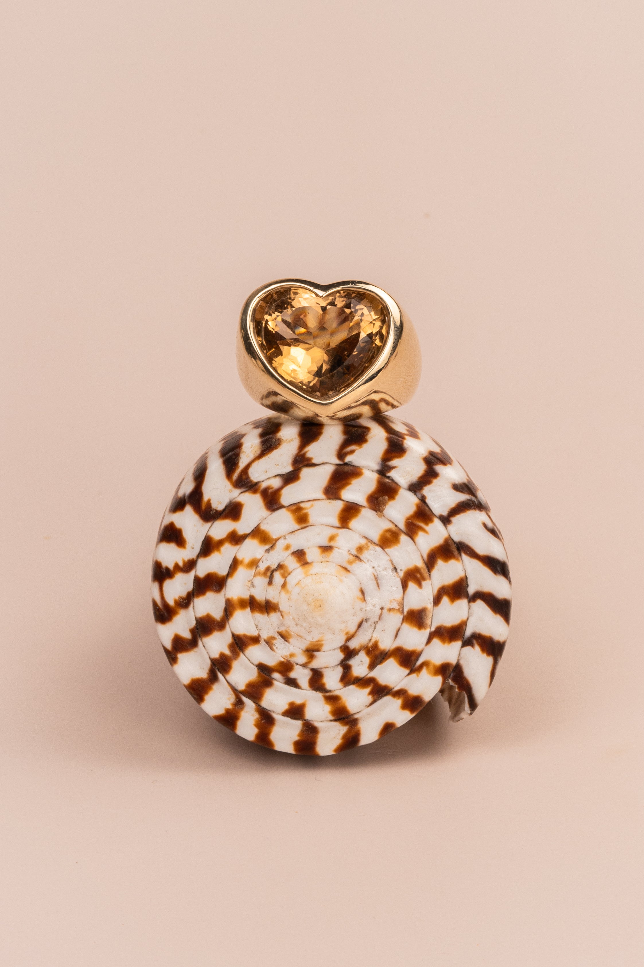 14ct Yellow Gold Heart Shaped