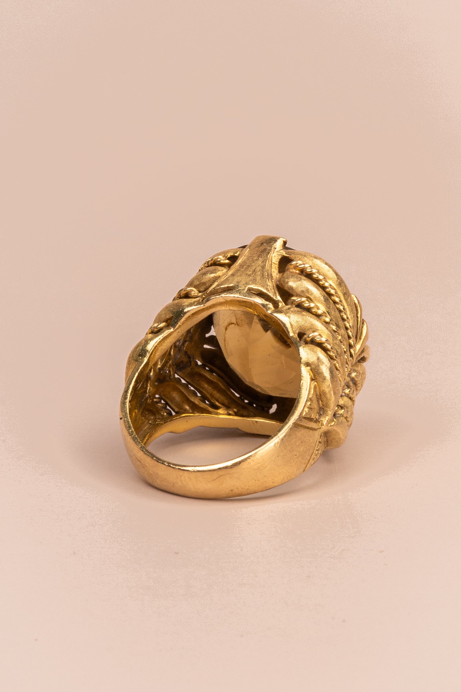 18ct Yellow Gold 1960's Citrine Ring