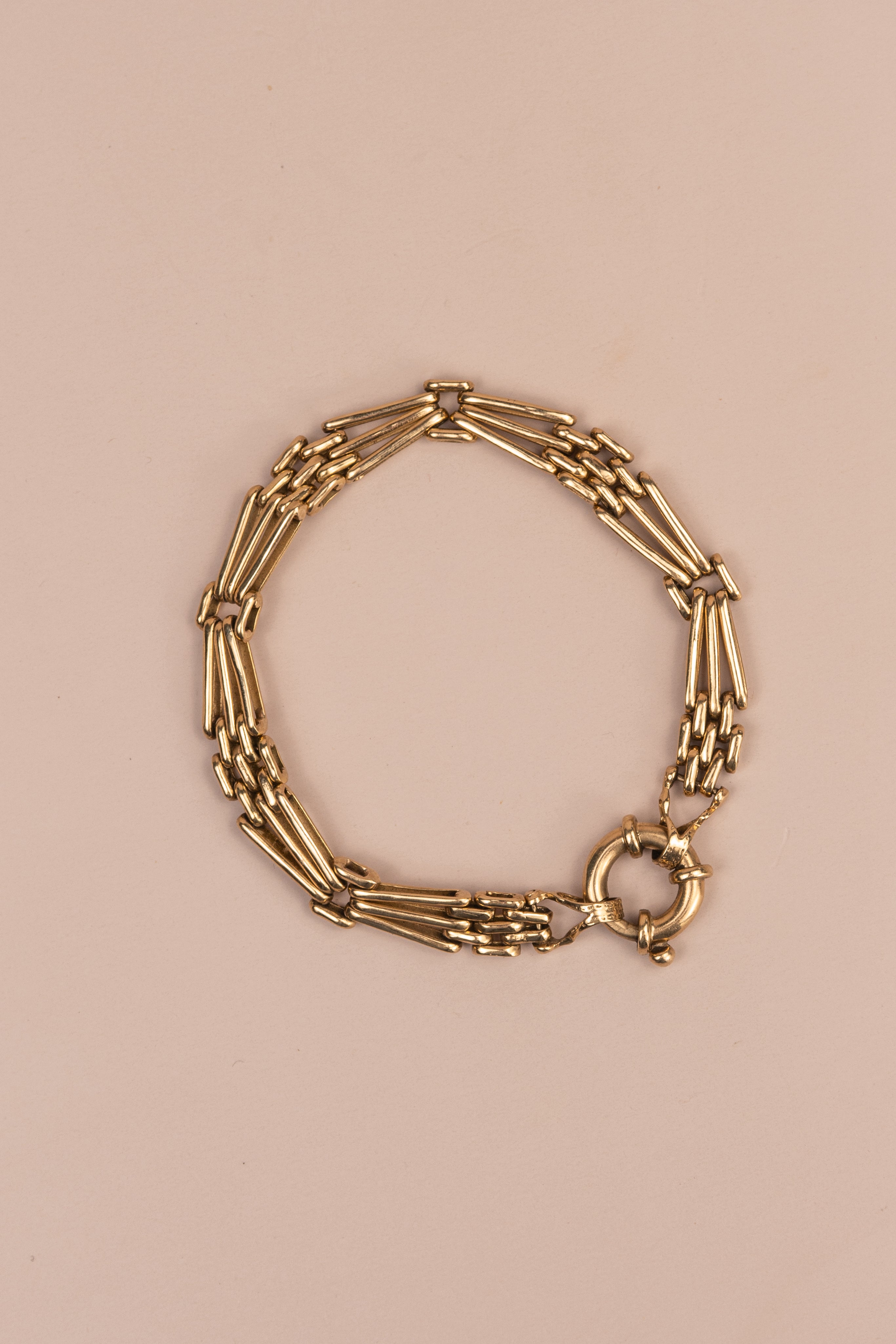 9ct Yellow Gold Gate Link Bracelet