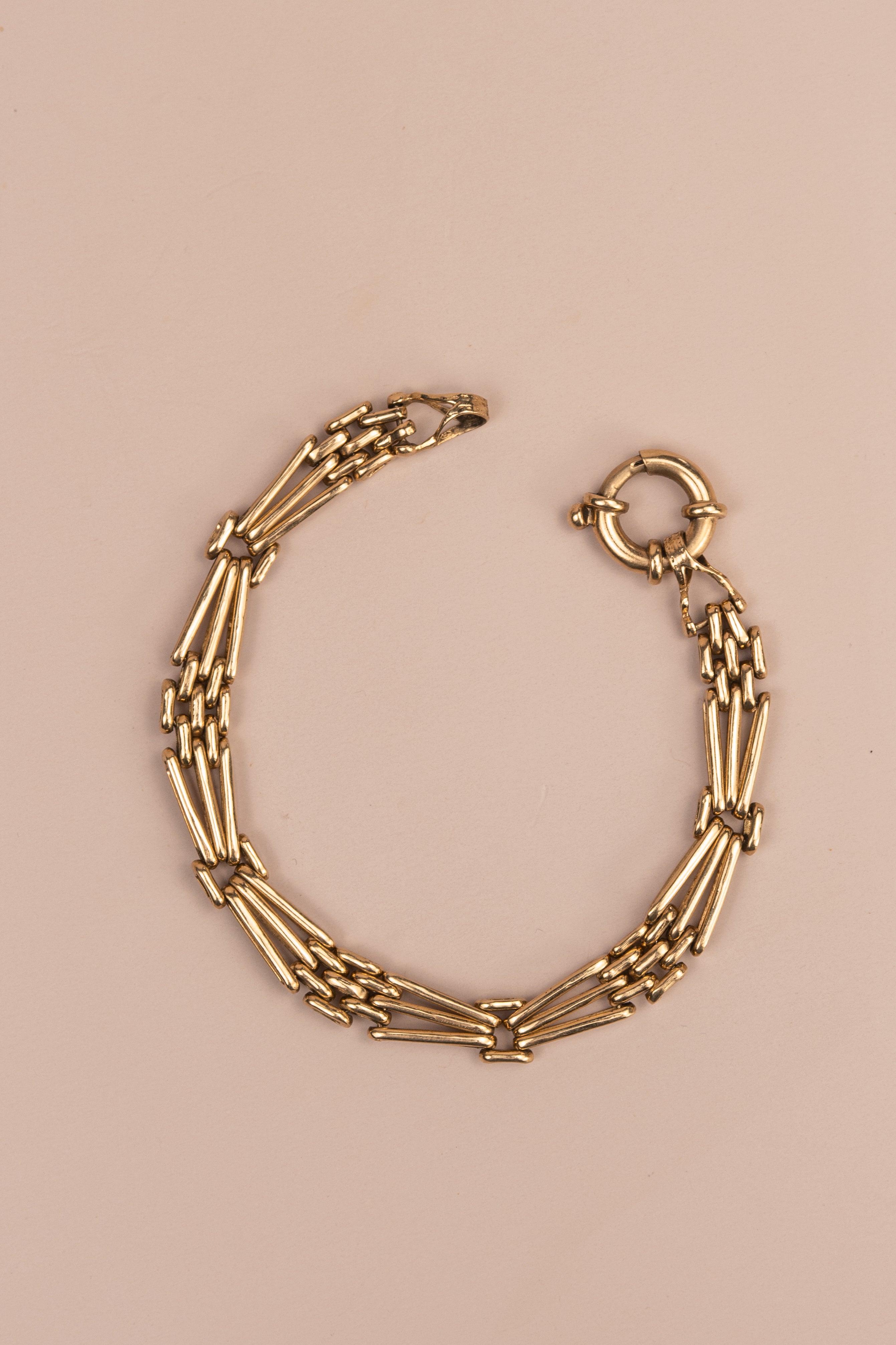 9ct Yellow Gold Gate Link Bracelet