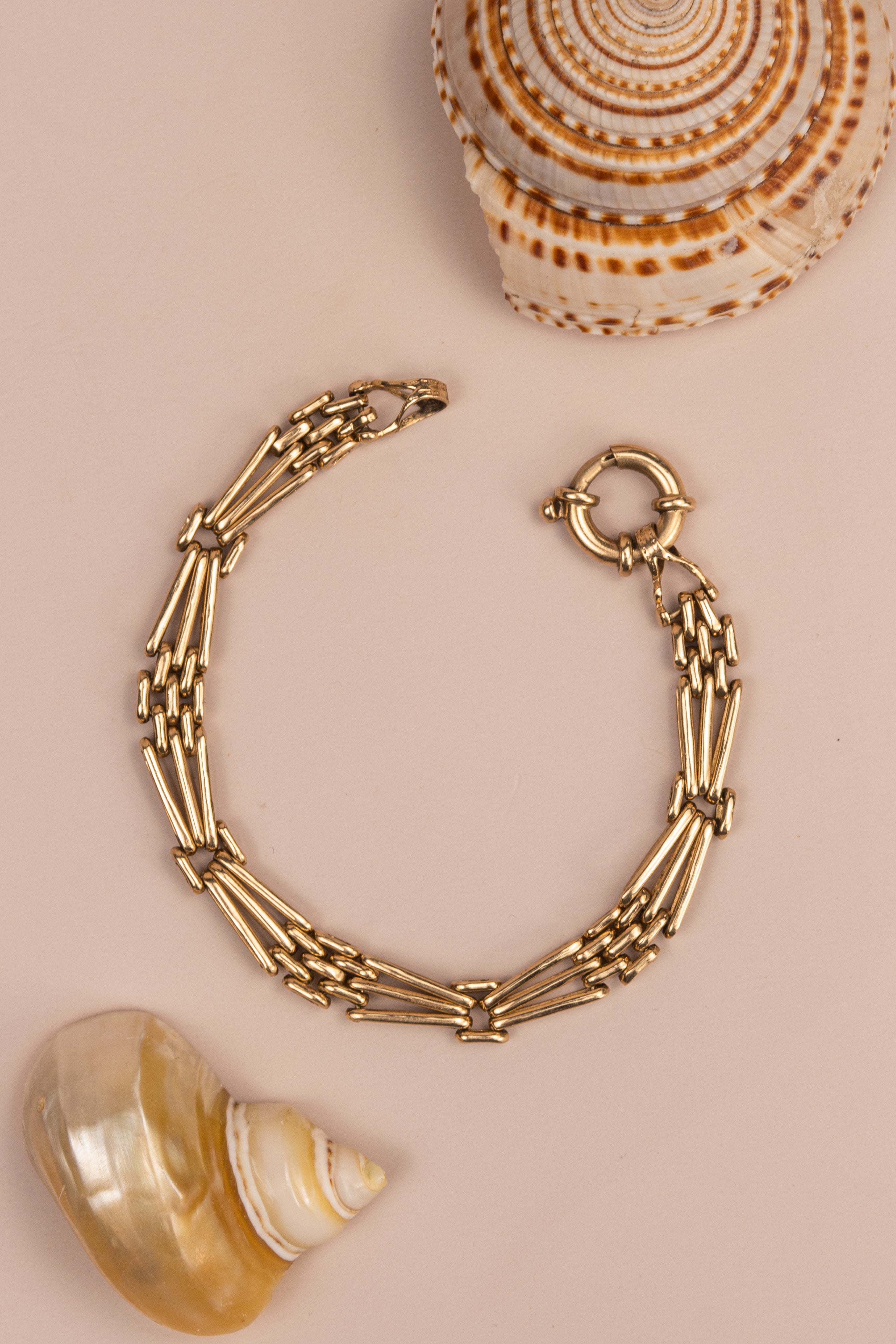 9ct Yellow Gold Gate Link Bracelet