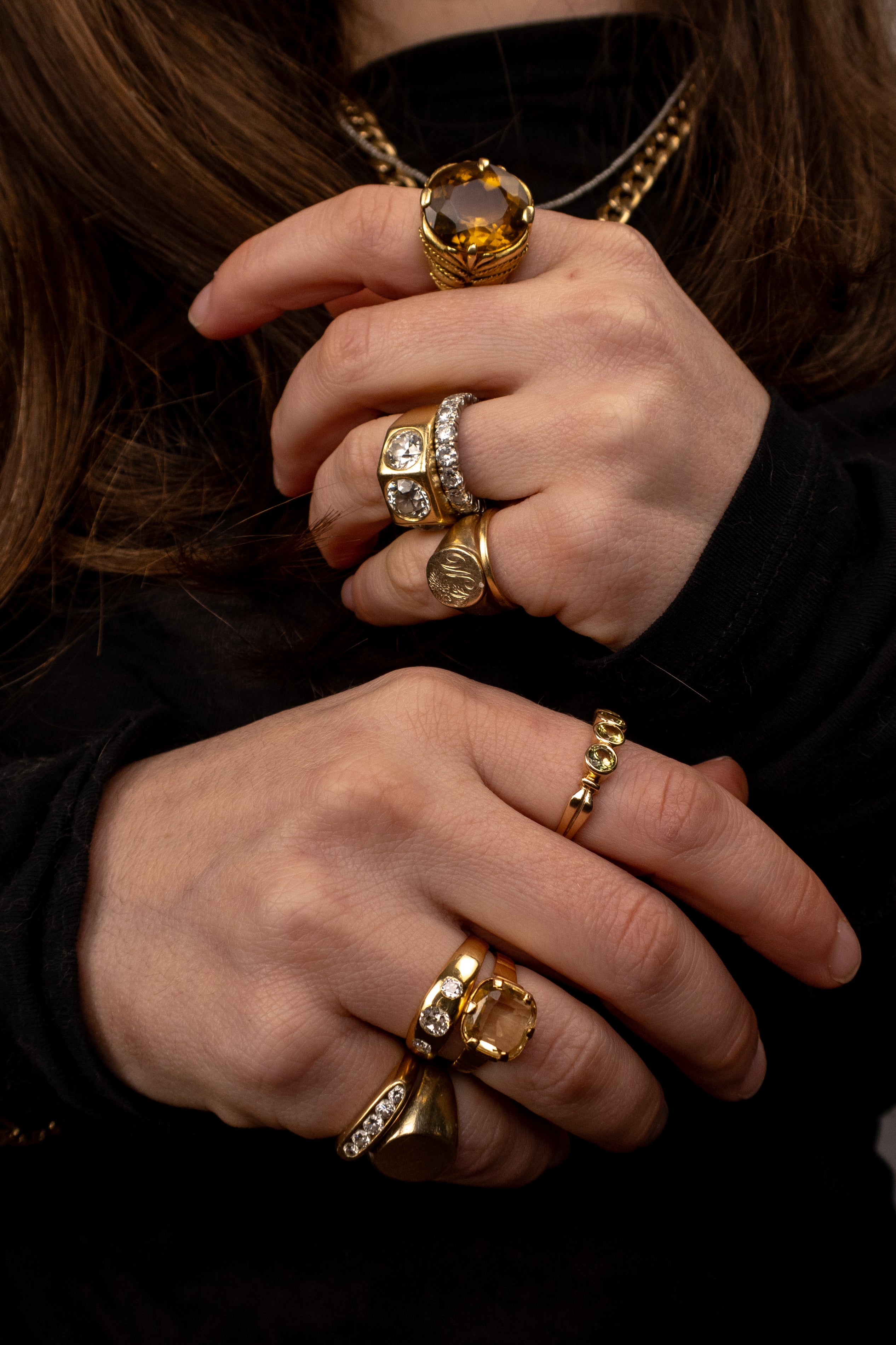 18ct Yellow Gold 1960's Citrine Ring