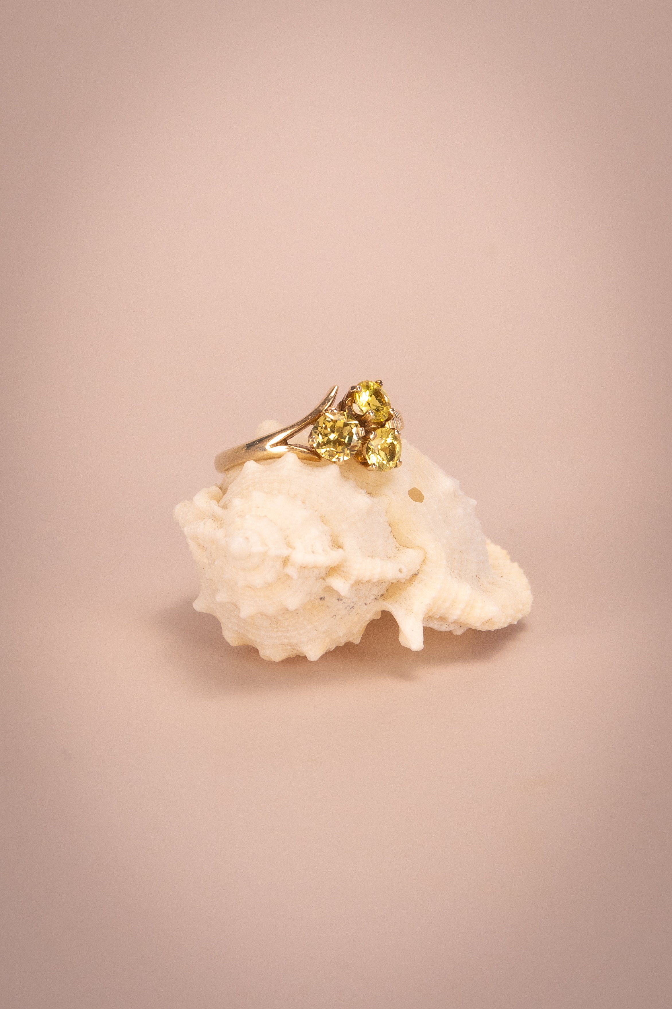 9ct Yellow Gold Green Sapphire Ring