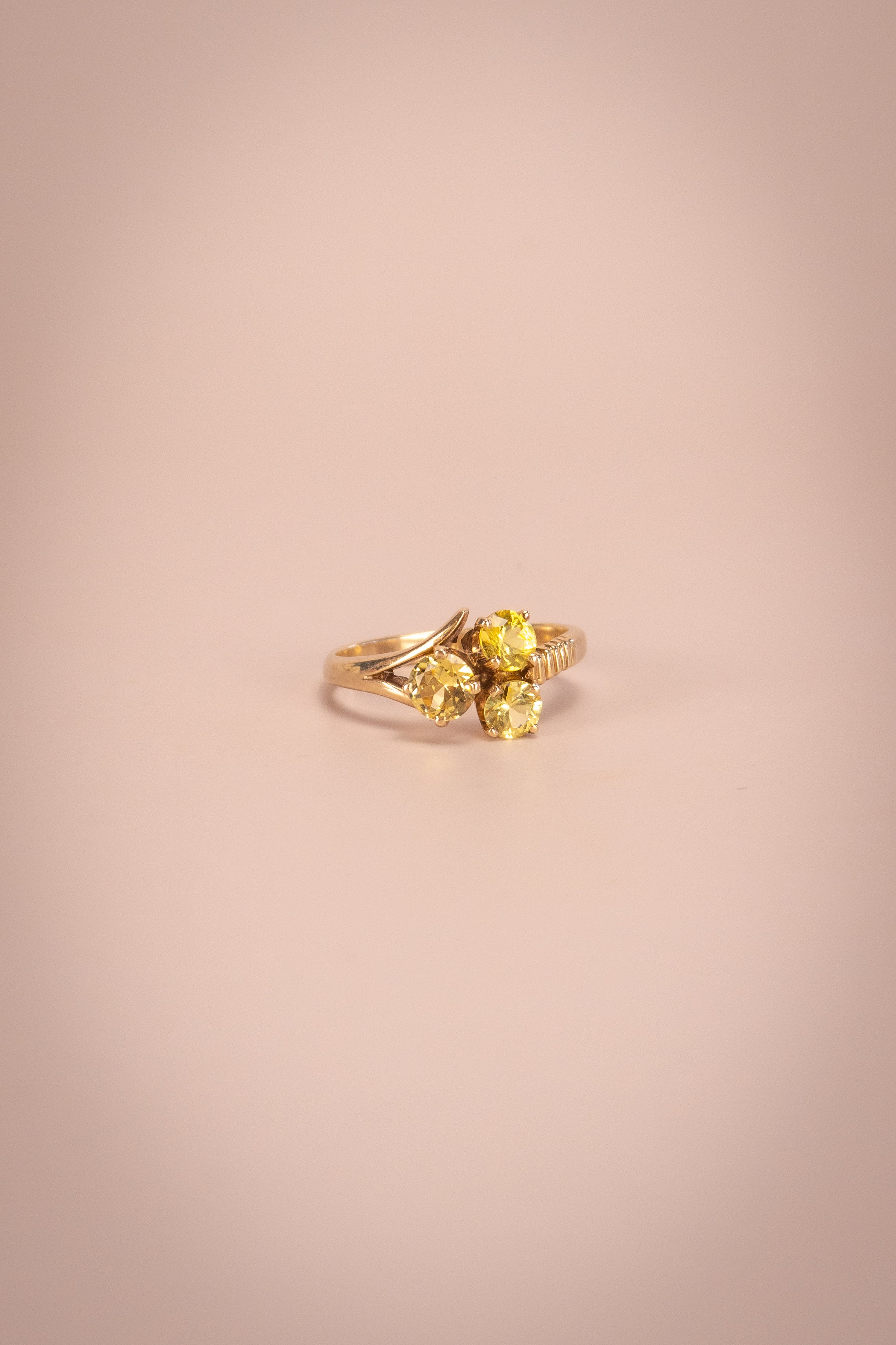 9ct Yellow Gold Green Sapphire Ring