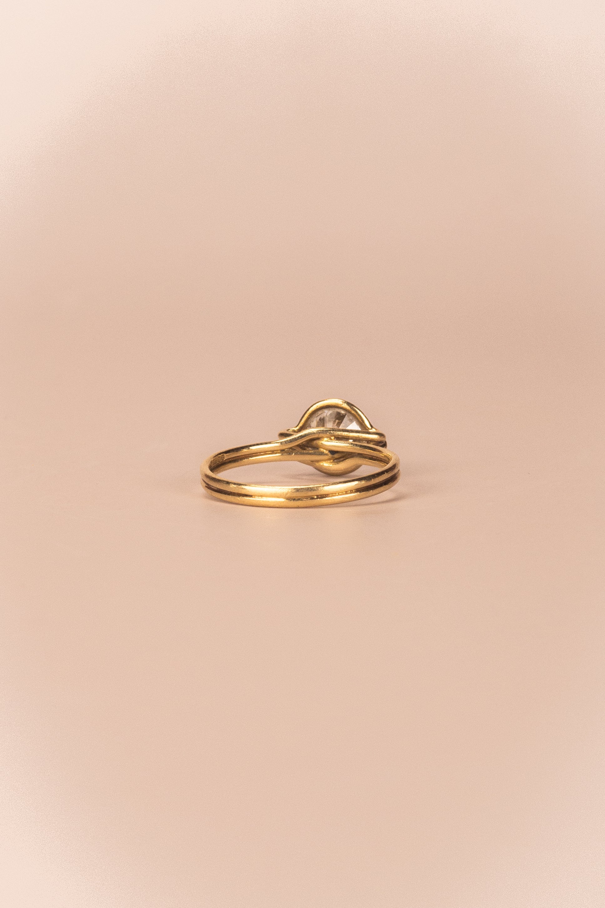 18ct Yellow Gold Diamond Infinity Ring